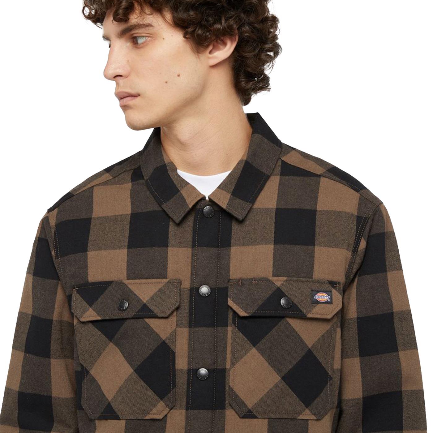 Dickies Sherpa Lined Sacramento Shirt Mushroom - DK0A4XGRMR1