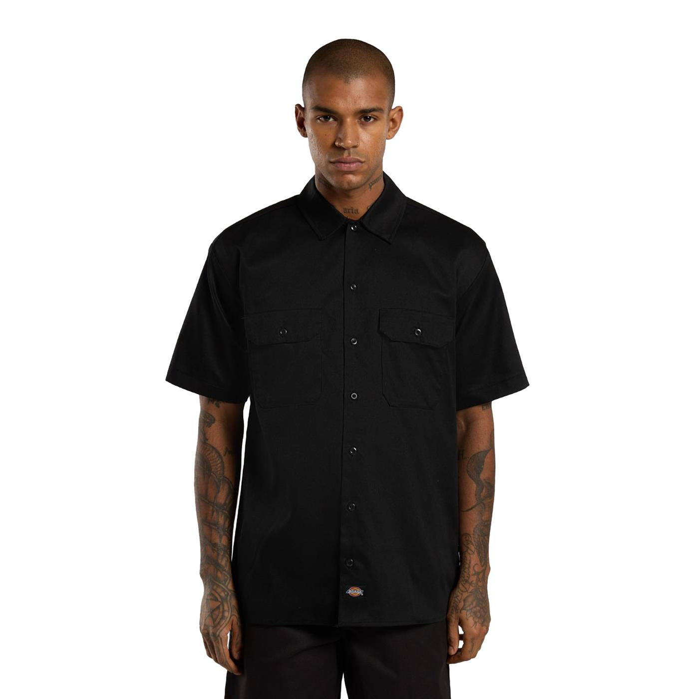 Dickies Work Shirt SS Rec Black - DK0A4XK7BLK