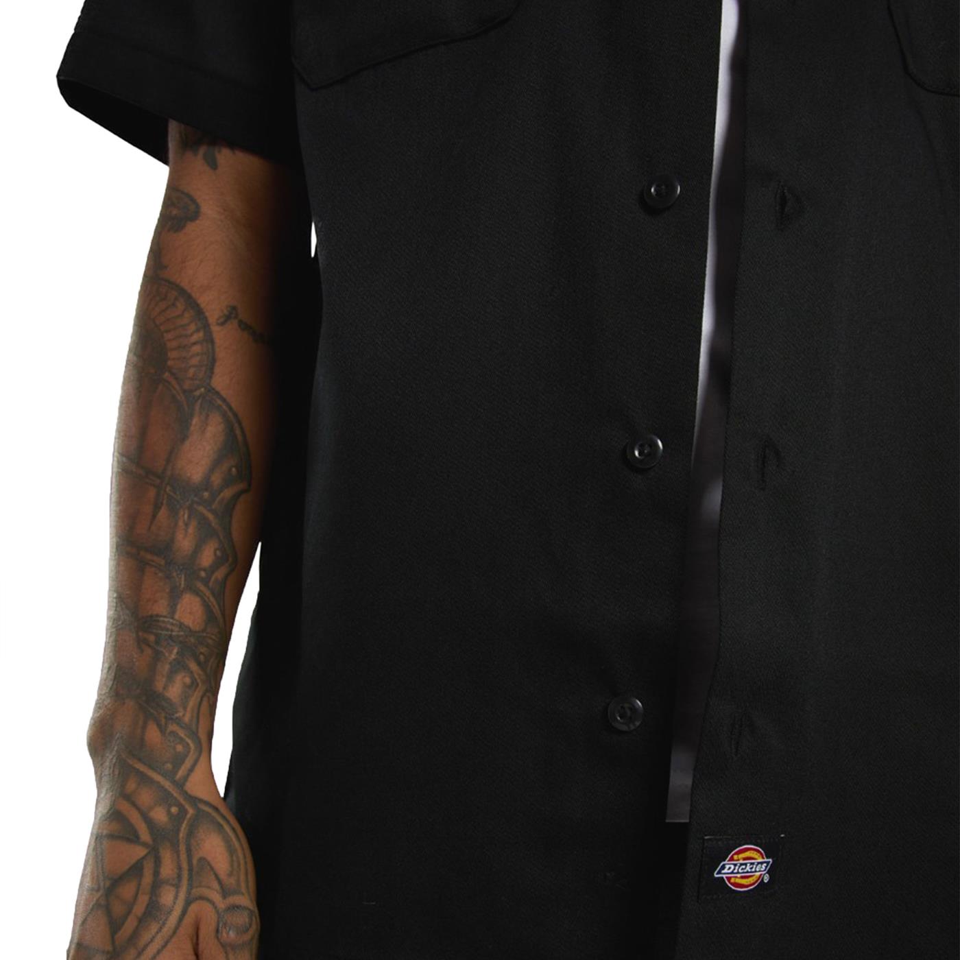 Dickies Work Shirt SS Rec Black - DK0A4XK7BLK