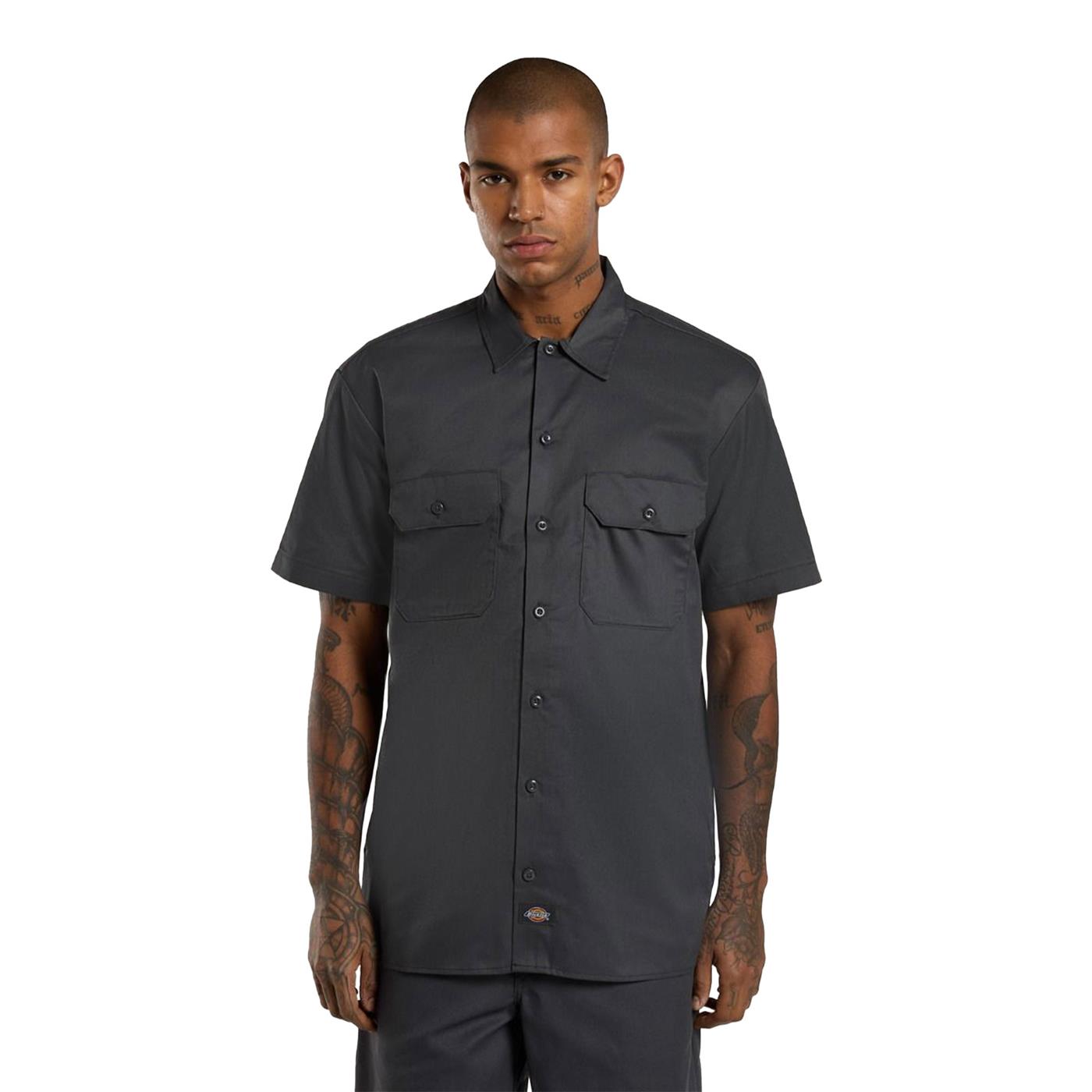 Dickies Work Shirt SS Rec Charcoal Grey - DK0A4XK7CH0