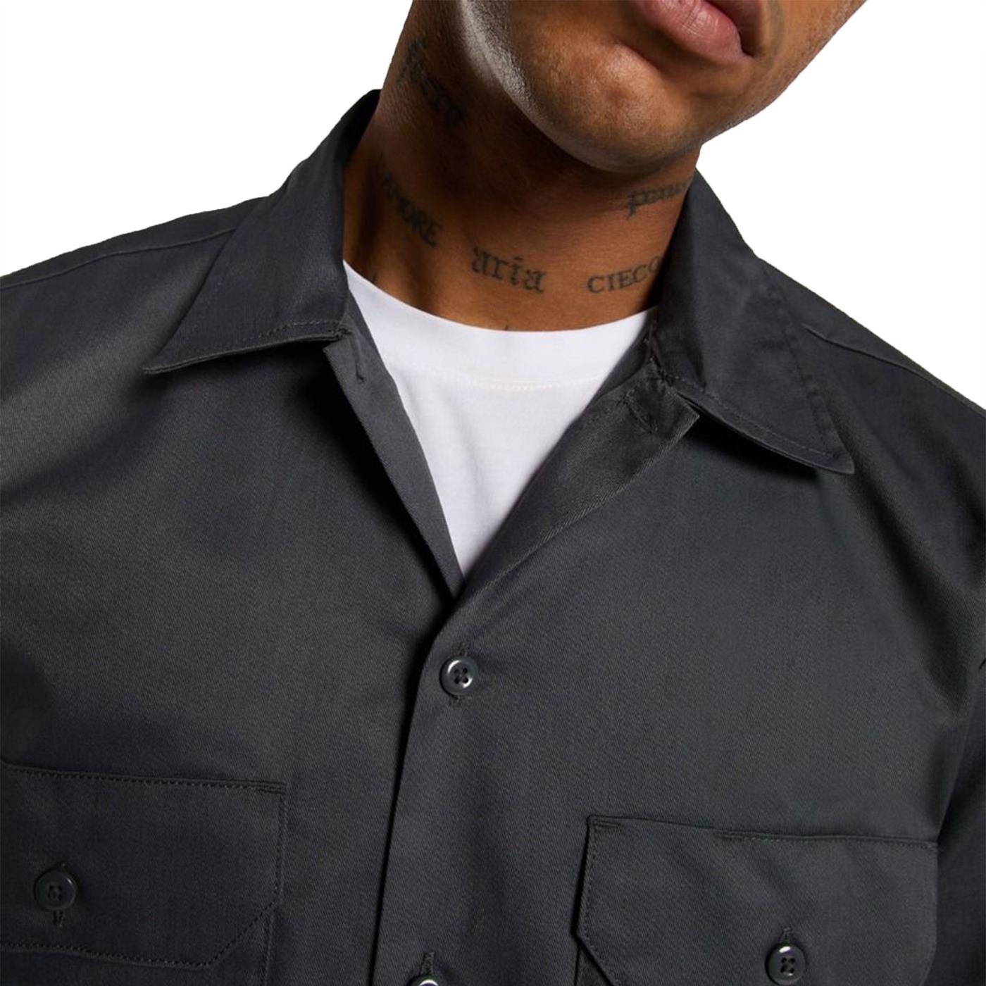 Dickies Work Shirt SS Rec Charcoal Grey - DK0A4XK7CH0