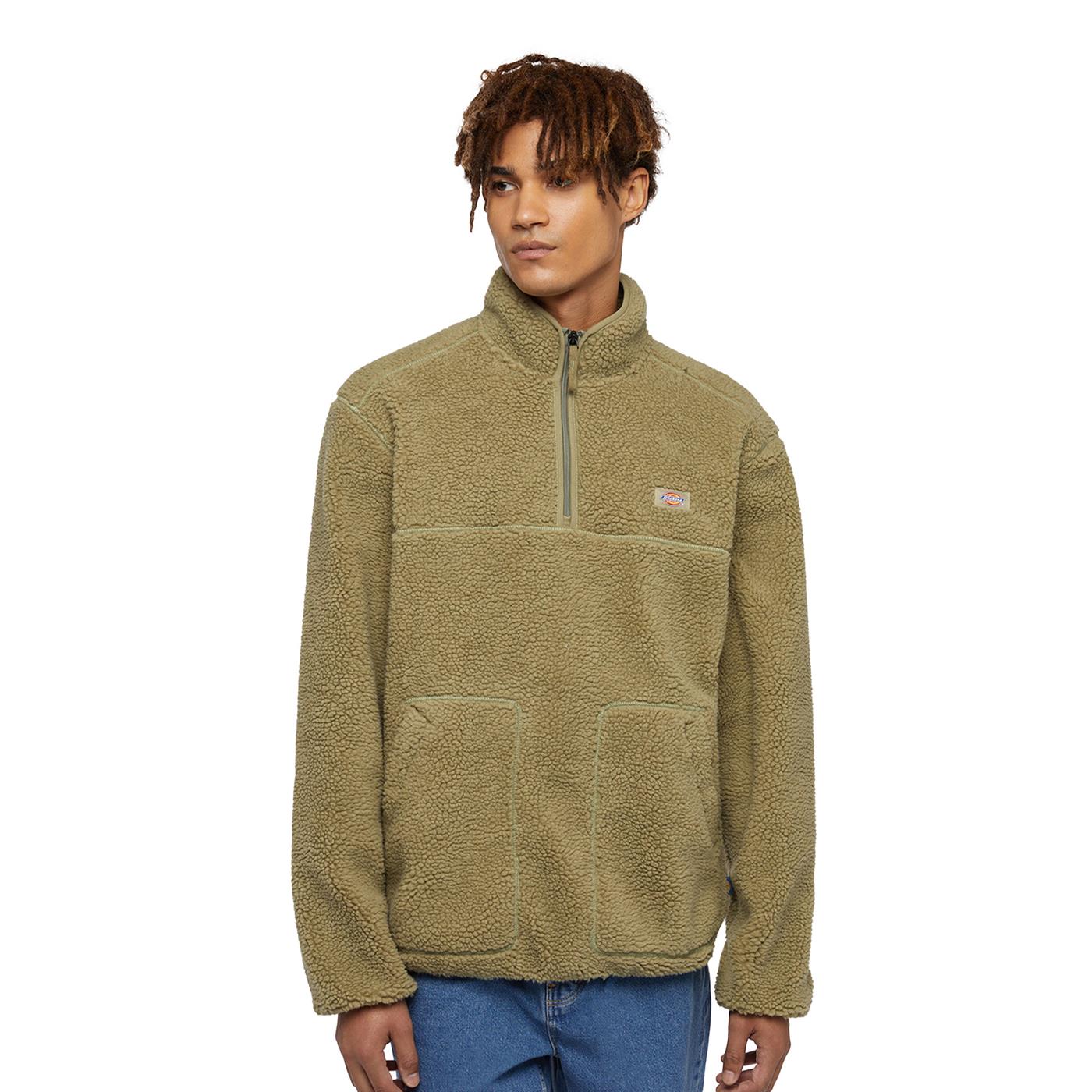Dickies Mount Hope Quarter Zip Fleece Jacket Imperial Green - DK0A4YEF0IP