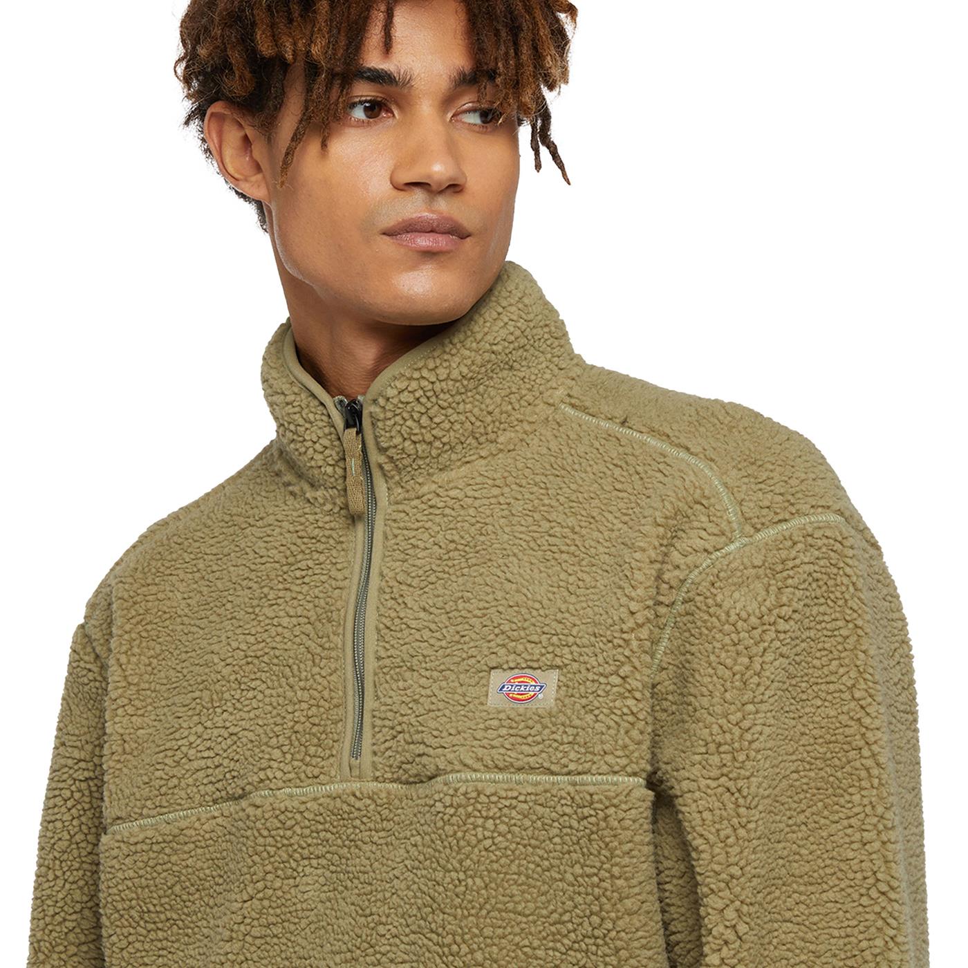 Dickies Mount Hope Quarter Zip Fleece Jacket Imperial Green - DK0A4YEF0IP