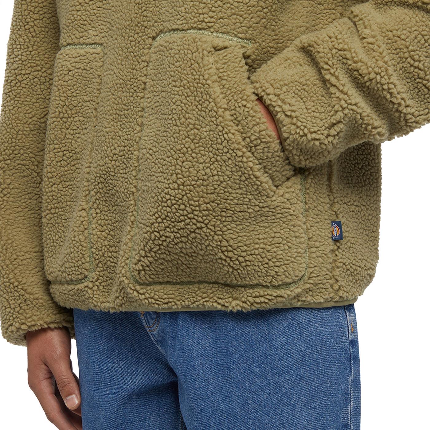 Dickies Mount Hope Quarter Zip Fleece Jacket Imperial Green - DK0A4YEF0IP