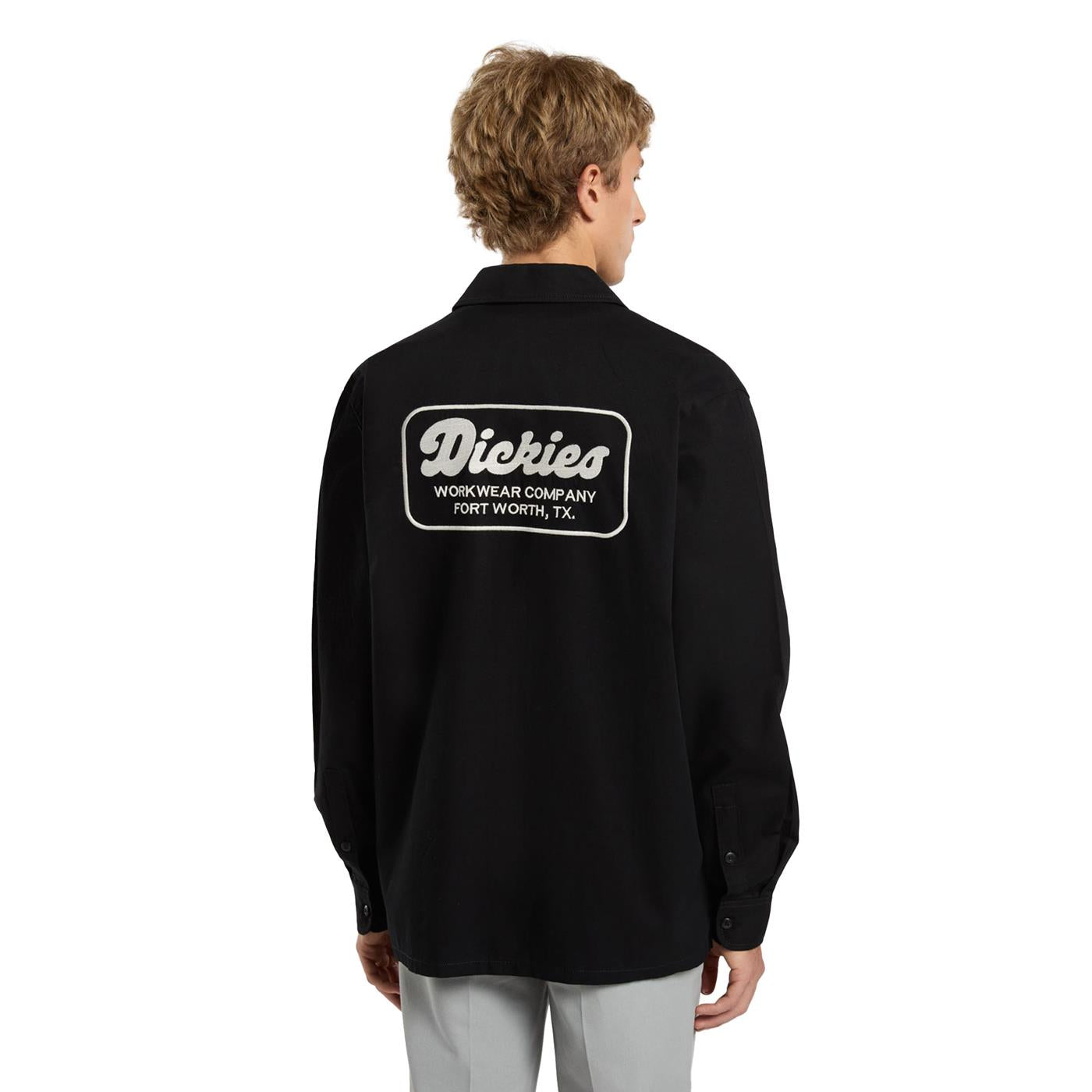 Dickies Lewistown LS Shirt Black  - DK0A4Z7PBLK
