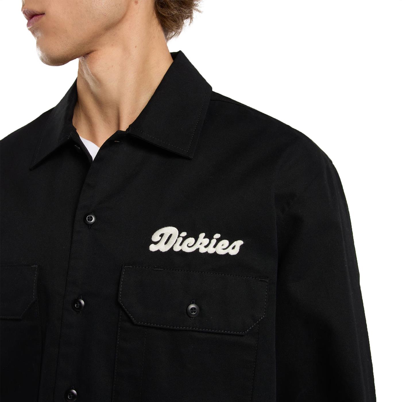 Dickies Lewistown LS Shirt Black - DK0A4Z7PBLK