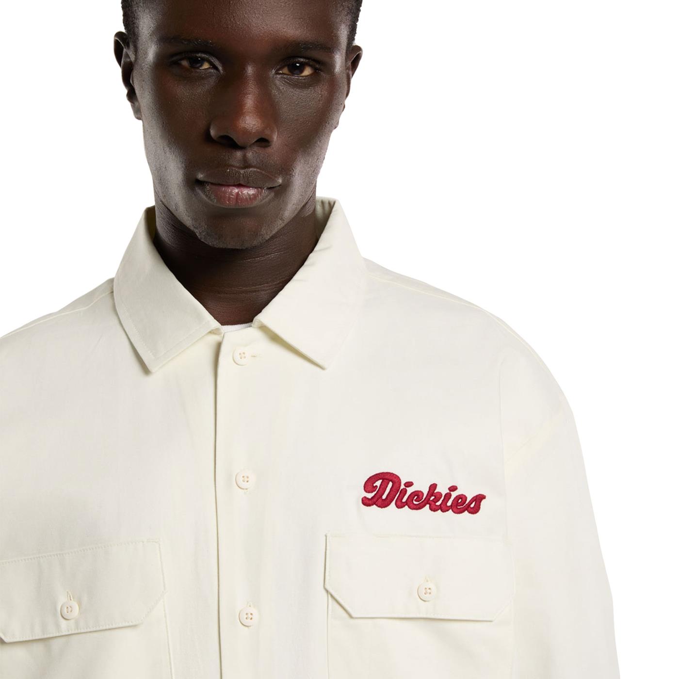 Dickies Lewistown LS Shirt Egret - DK0A4Z7PC48