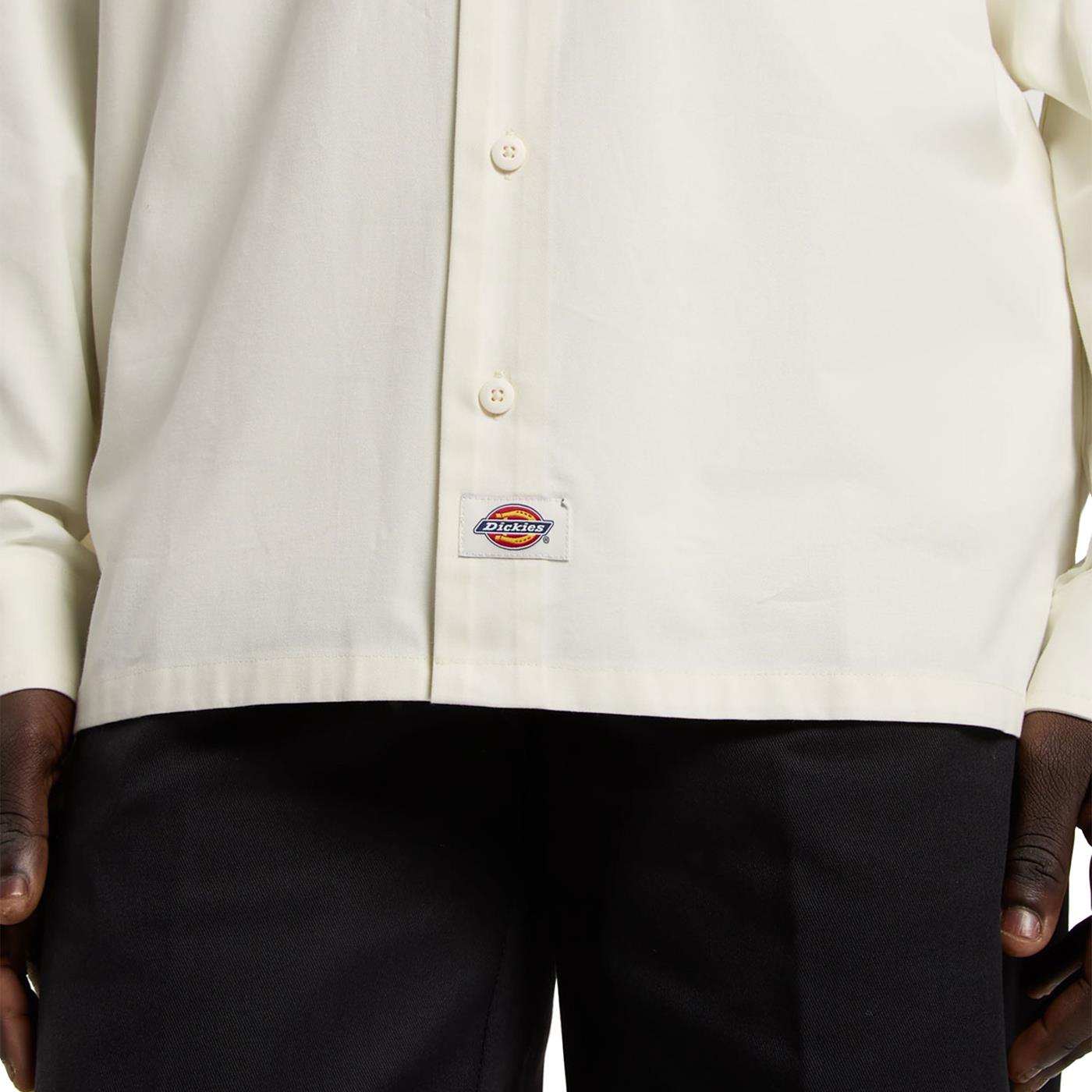 Dickies Lewistown LS Shirt Egret - DK0A4Z7PC48