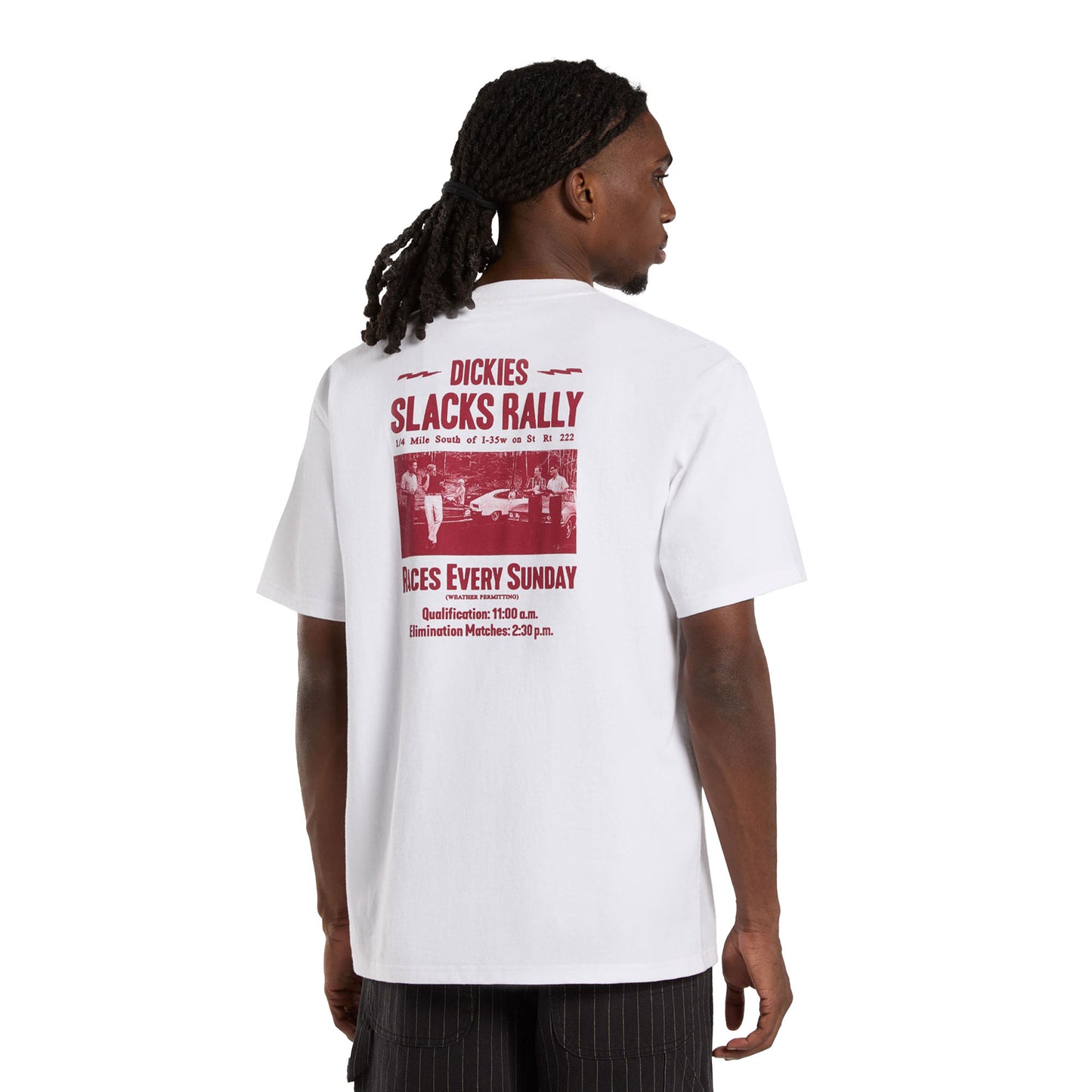 Dickies Slacks Rally SS Tee White - DK0A4Z8U0WH