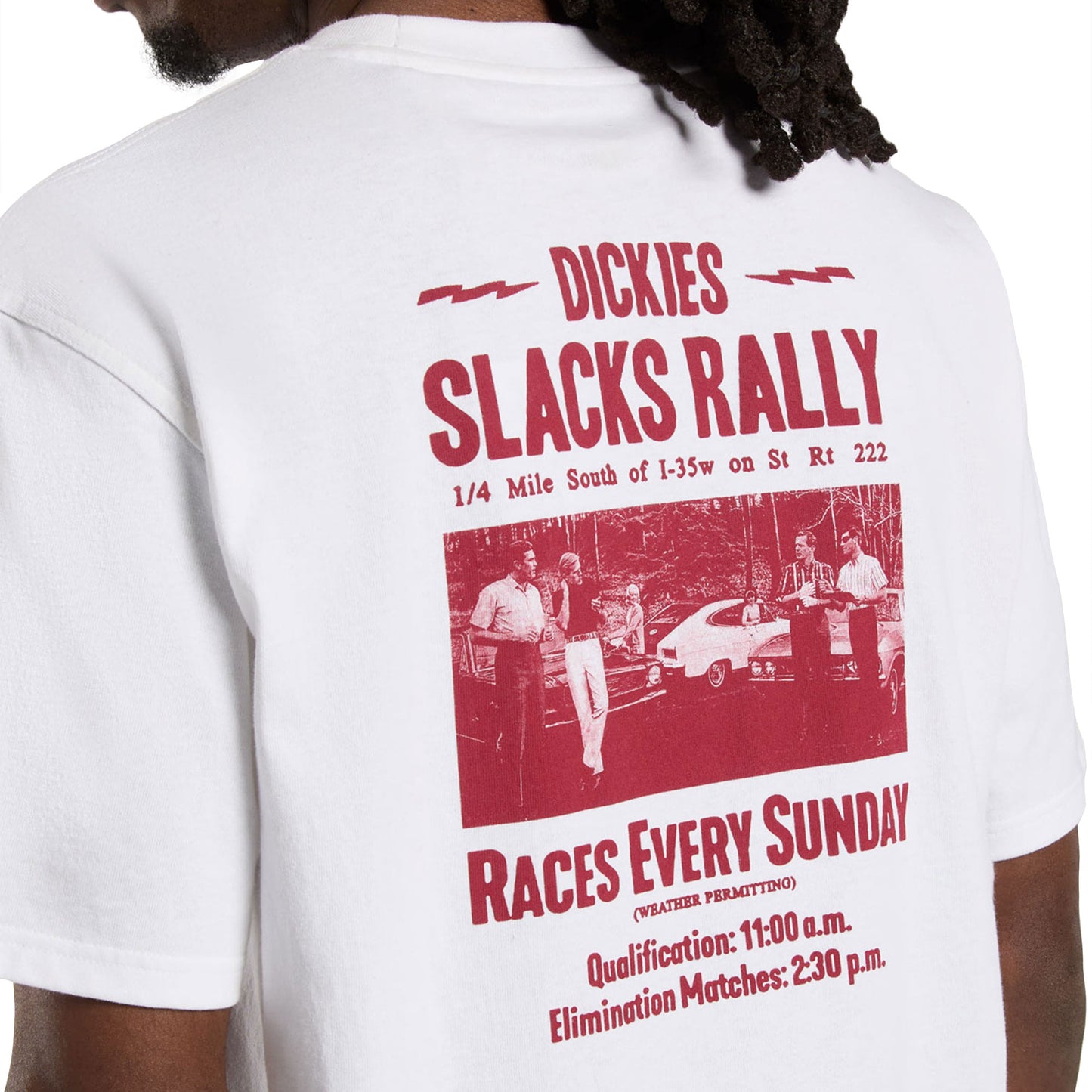 Dickies Slacks Rally SS Tee White - DK0A4Z8U0WH