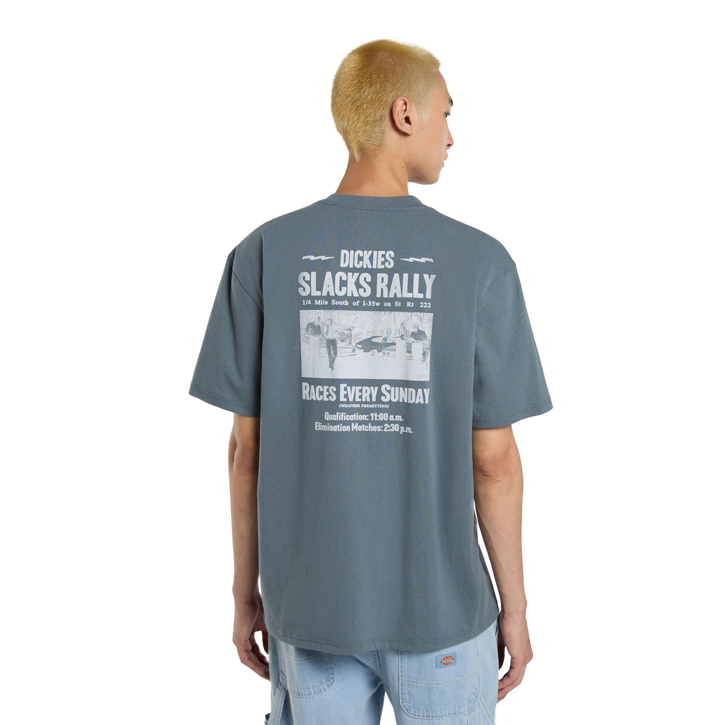 Dickies Slacks Rally SS Tee Stormy Weather - DK0A4Z8UG70