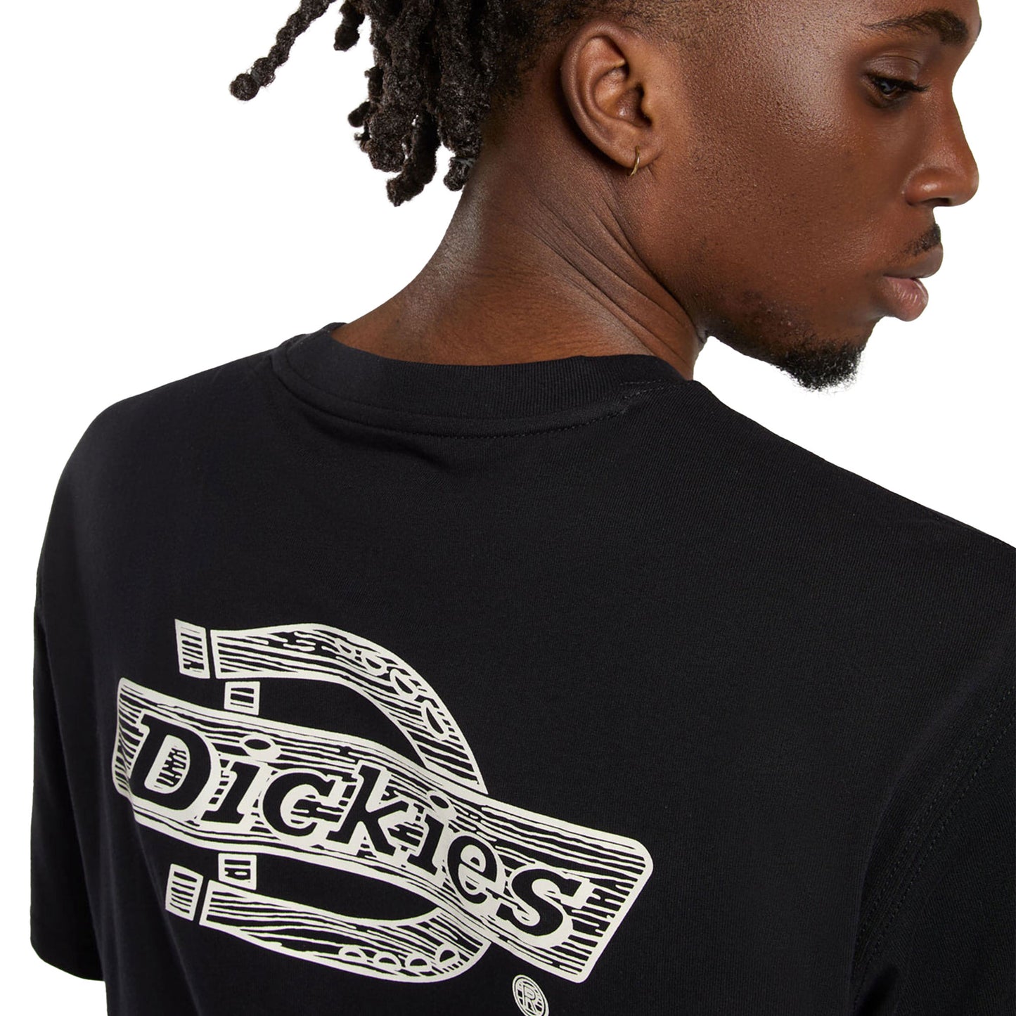 Dickies Wood Logo SS Tee Black - DK0A4ZATBLK
