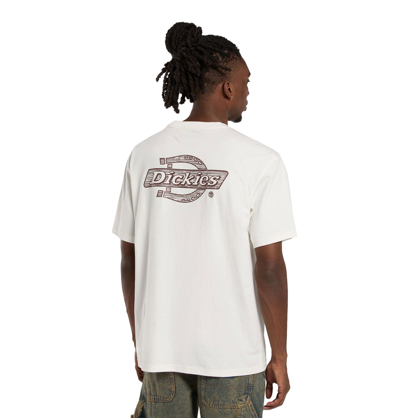 Dickies Wood Logo SS Tee Egret - DK0A4ZATC48
