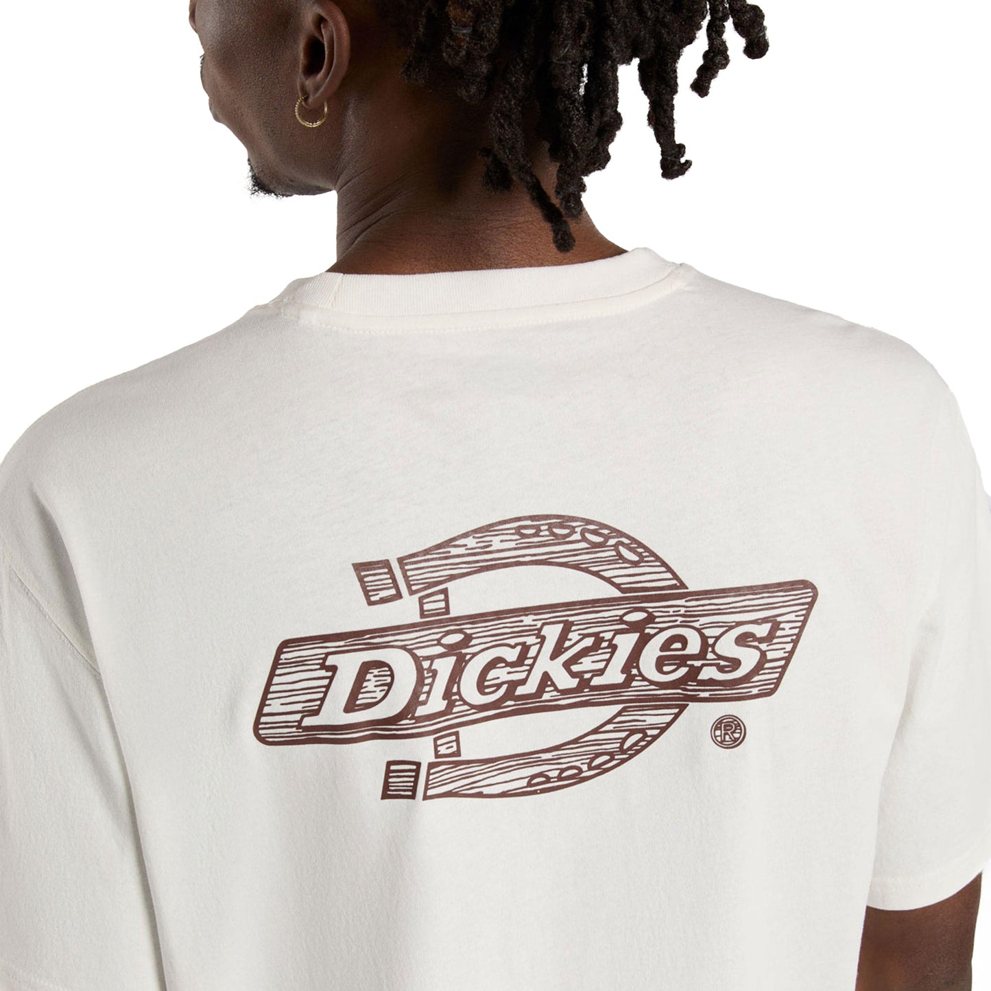 Dickies Wood Logo SS Tee Egret - DK0A4ZATC48