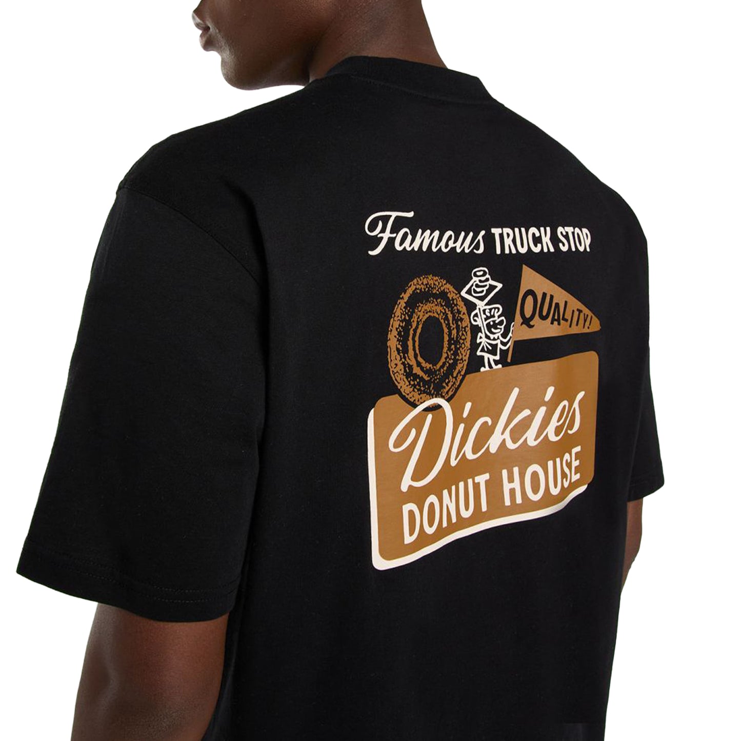 Dickies Donut House SS Tee Black - DK0A87QNBLK