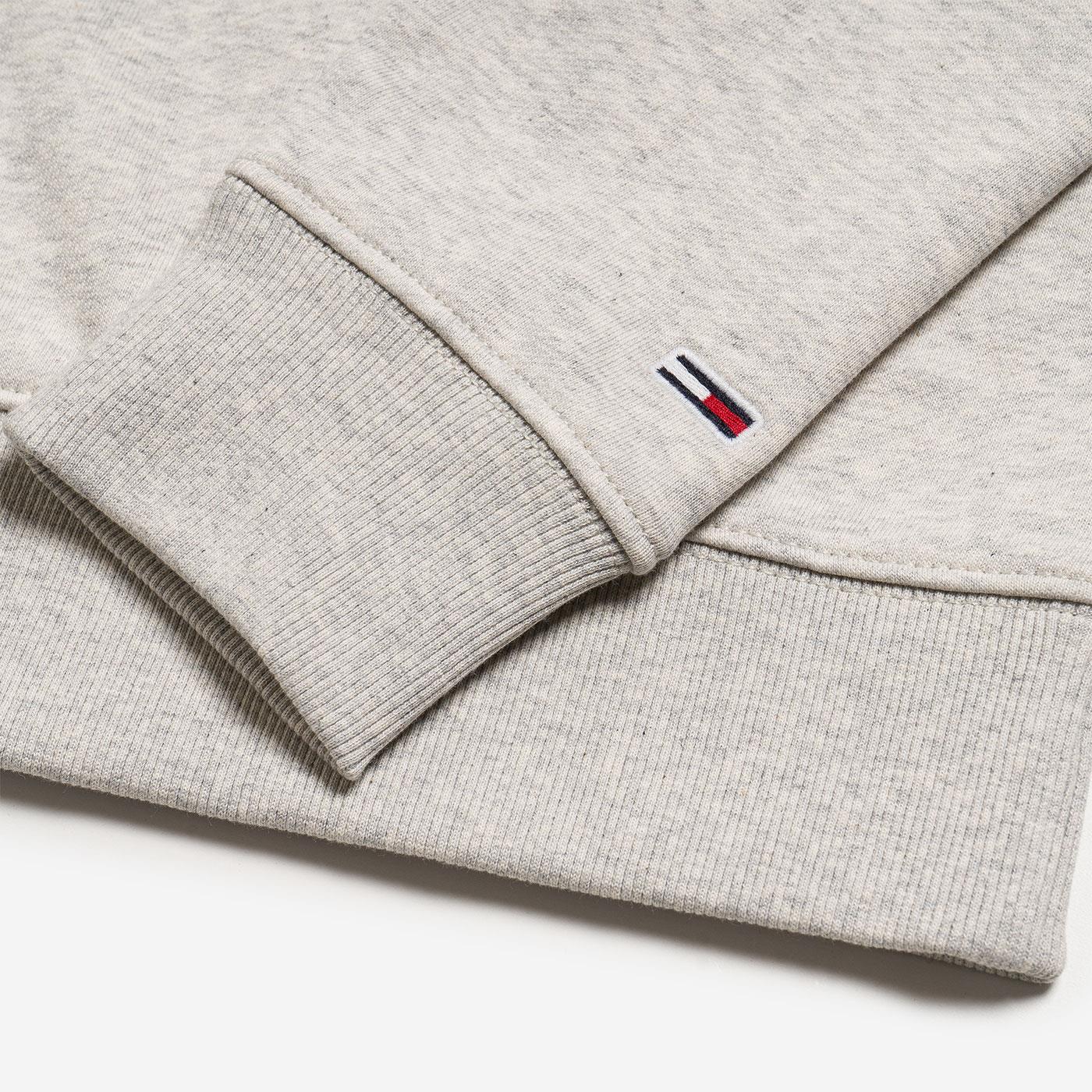 Tommy Jeans Corp Logo Crew Neck Sweatshirt Pale Grey Heather - DM07930PPP