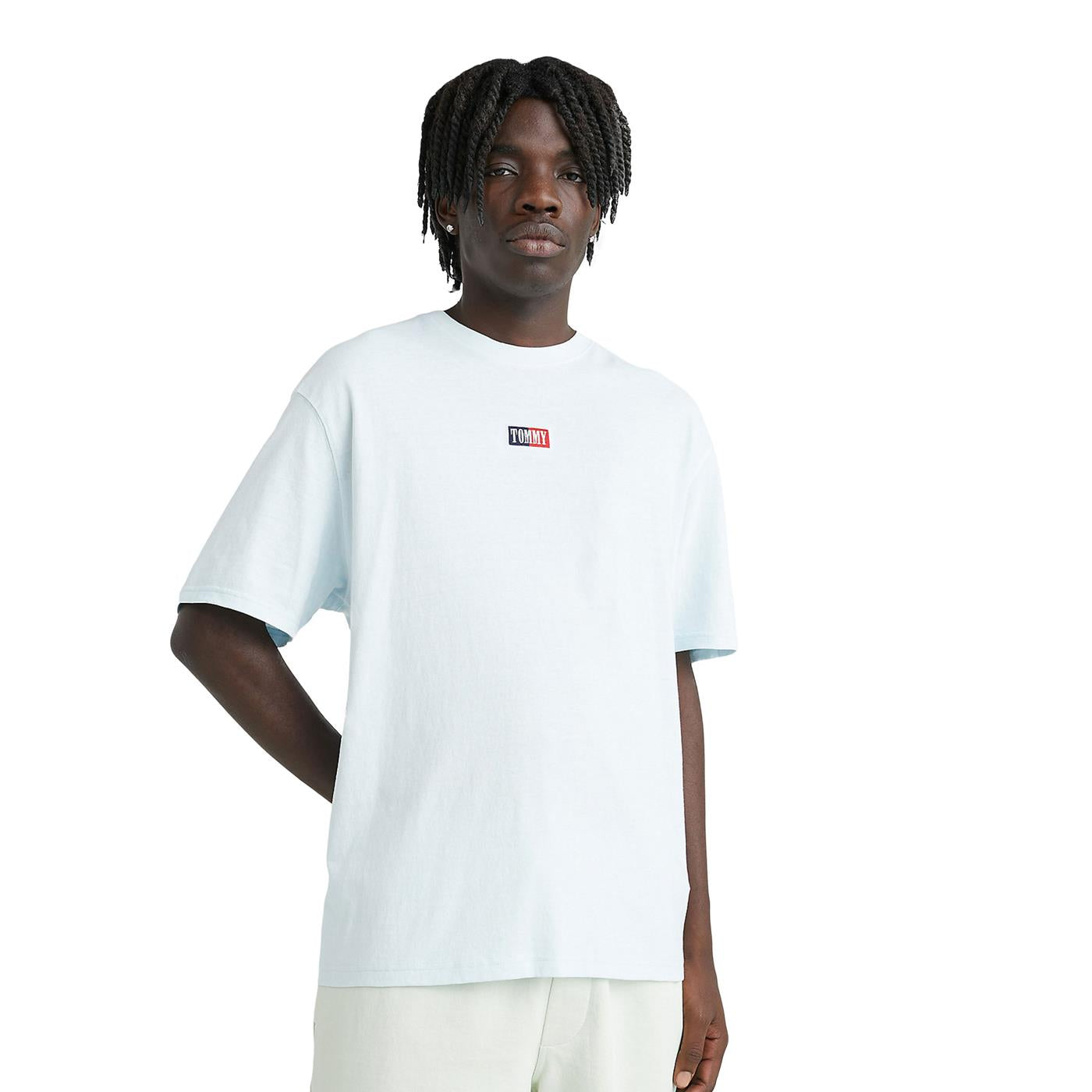 Tommy Jeans Skate Tee Shimmering Blue - DM0DM16314CYO