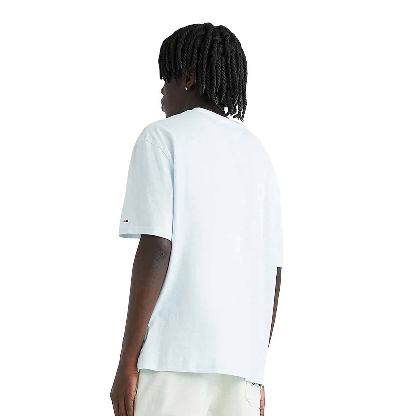Tommy Jeans Skate Tee Shimmering Blue - DM0DM16314CYO