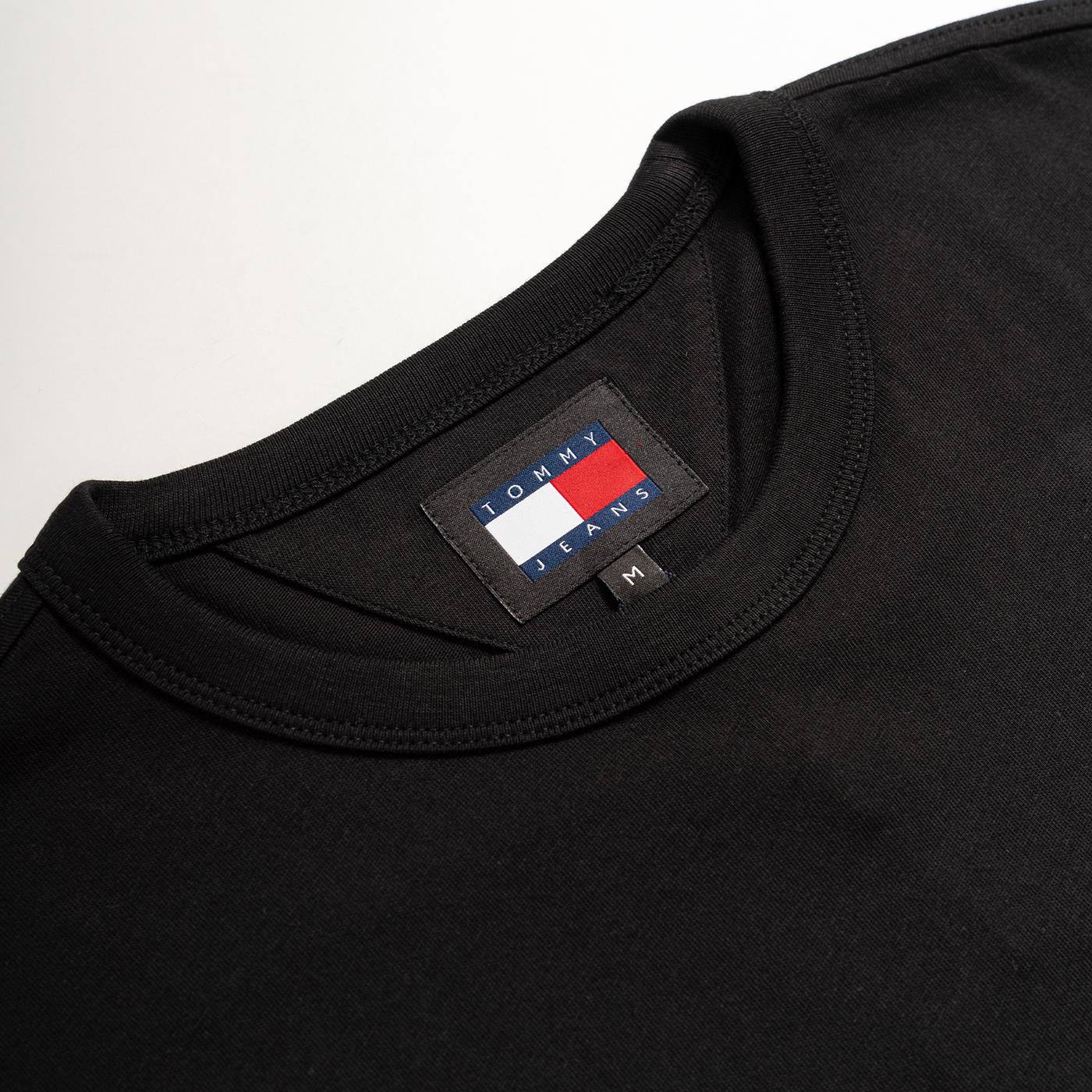 Tommy Jeans Reg Corp Tee Ext Black - DM0DM18872BDS