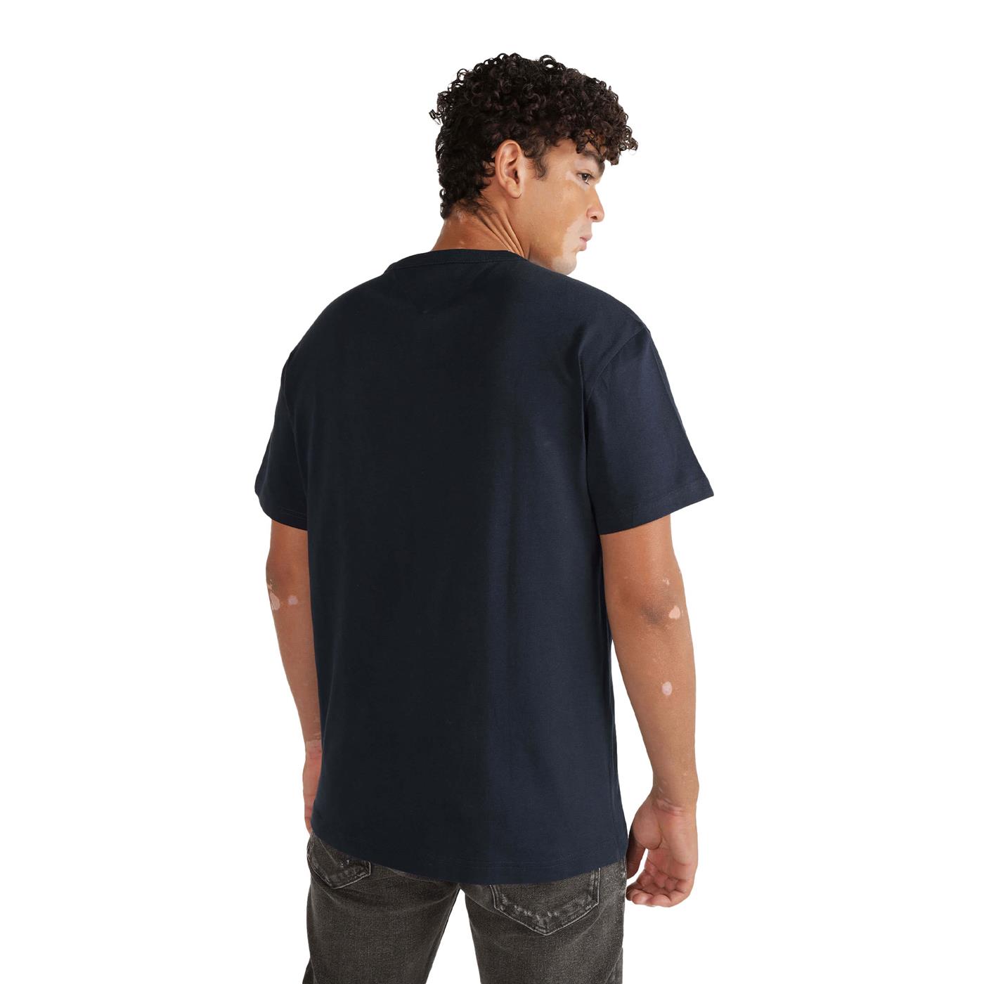 Tommy Jeans Reg Corp Tee Ext Dark Night Navy  - DM0DM18872C1G