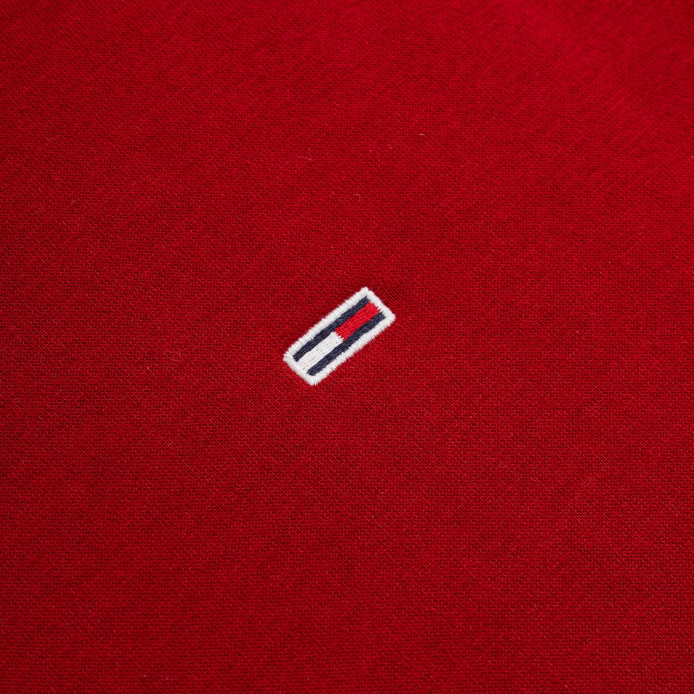 Tommy Jeans Reg S Flag Crew Regatta Red - DM0DM20741XIT