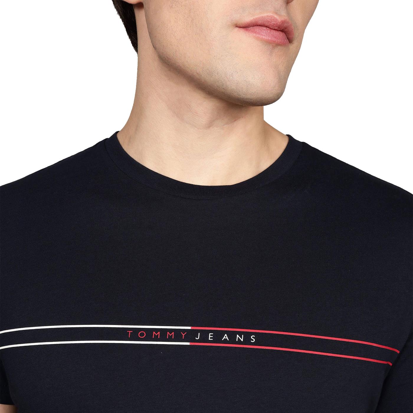 Tommy Jeans Slim Entry Graphic Tee Dark Night Navy - DM0DM20779C1G