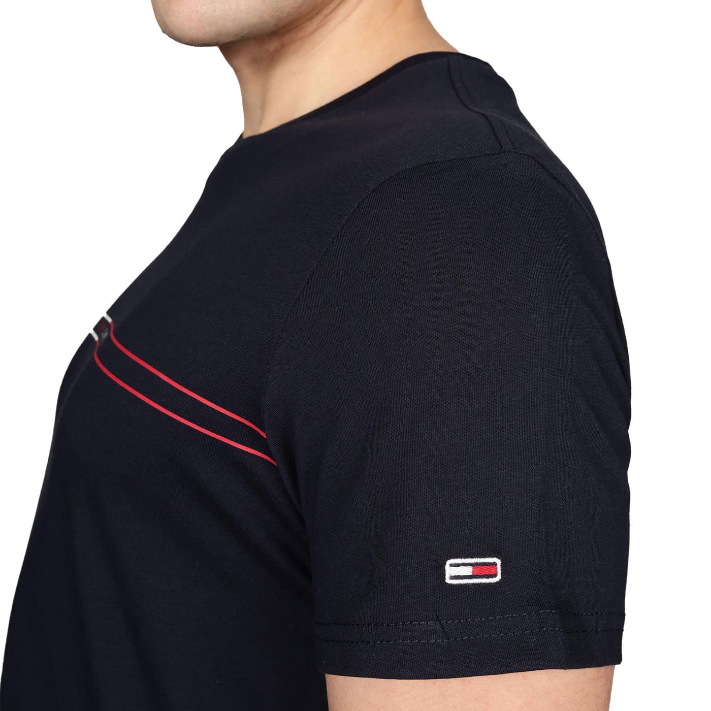 Tommy Jeans Slim Entry Graphic Tee Dark Night Navy - DM0DM20779C1G