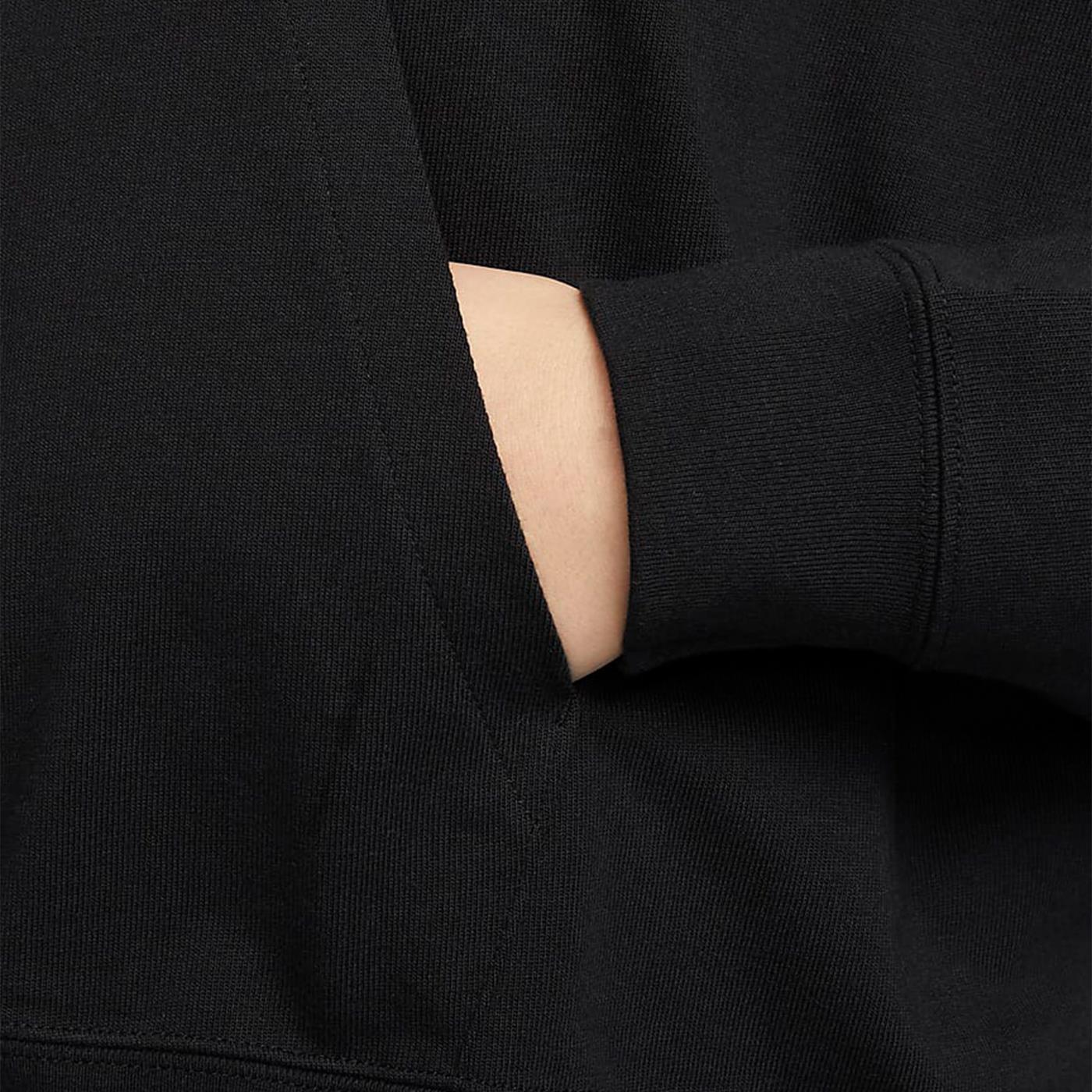 Nike W Oversized Jersey Pullover Hoodie Black/White - DM6417-010