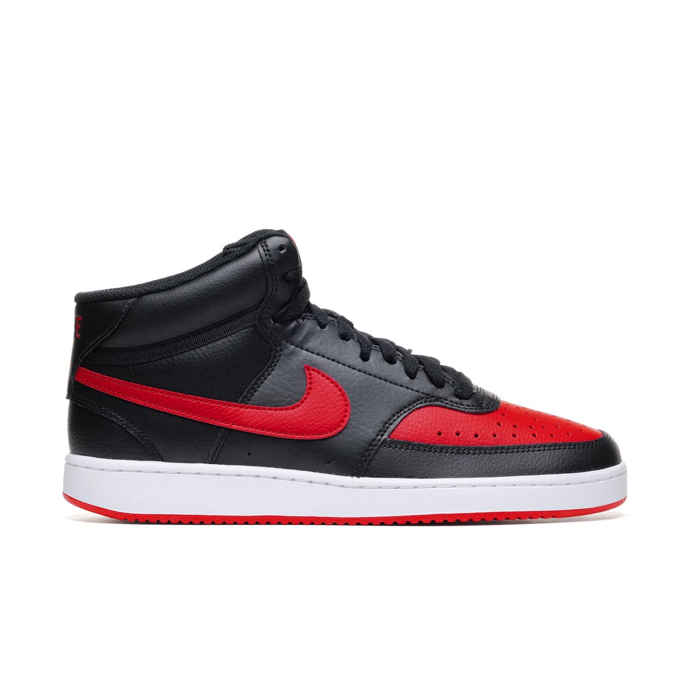 Nike Court Vision Mid Black/White-University Red - DM8682-001