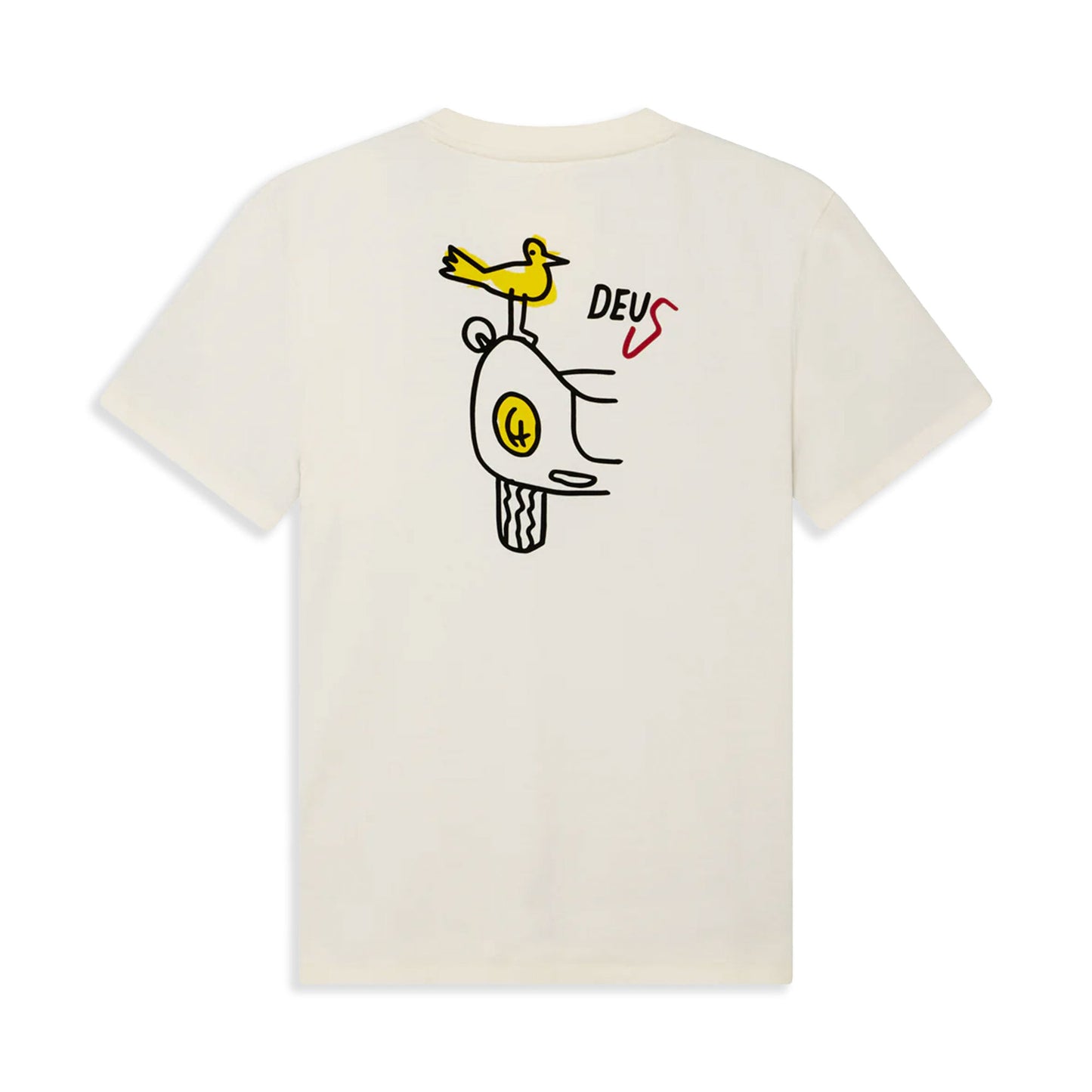 Deus Ex Machina Specter Rare Birds Tee Pristine White - DMF241540A-PRW