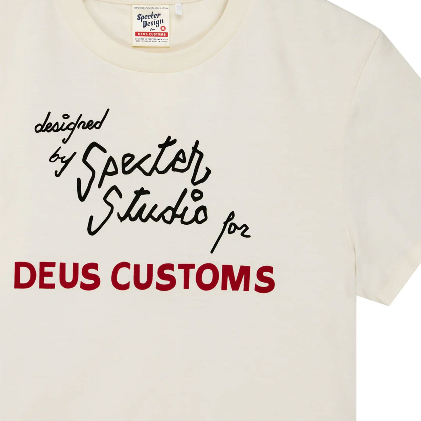 Deus Ex Machina Specter Rare Birds Tee Pristine White  - DMF241540A-PRW