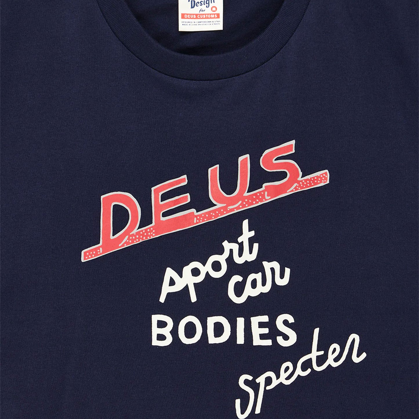 Deus Ex Machina Specter Workshop Tee Azure Navy - DMF241540B-AZN