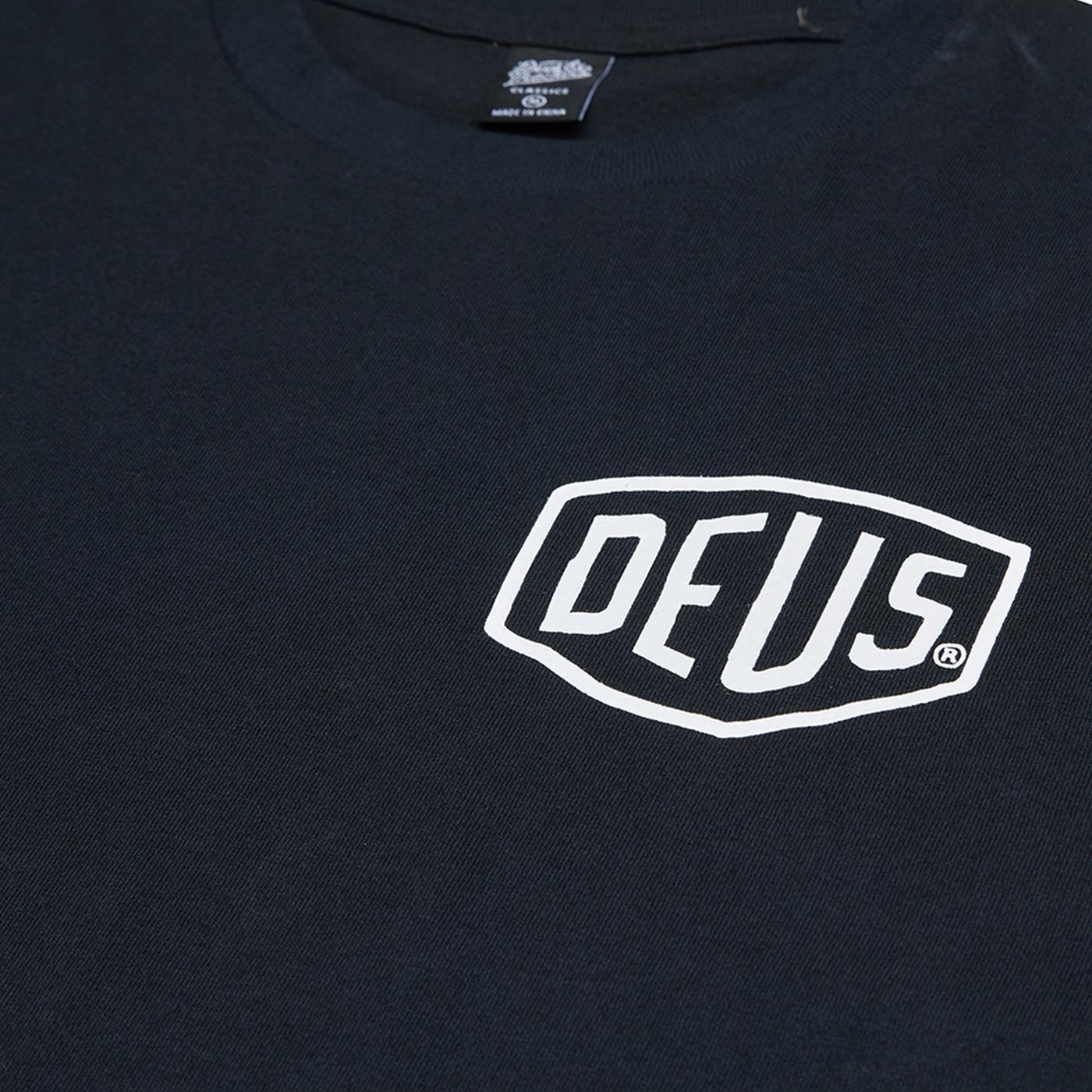 Deus Ex Machina Frontage Tee Black - DMF241747D-BLK