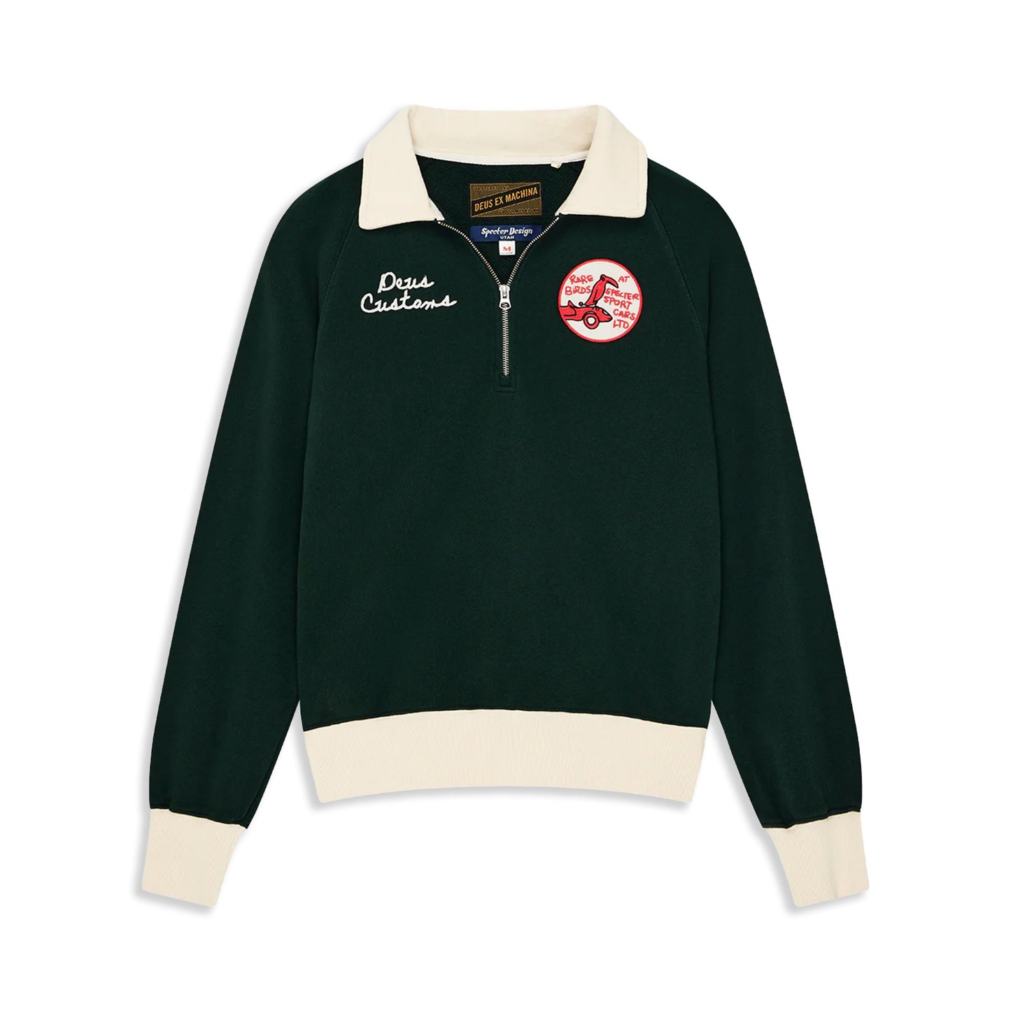 Deus Ex Machina Specter Zip Sweat Racing Green - DMF248541-RGG