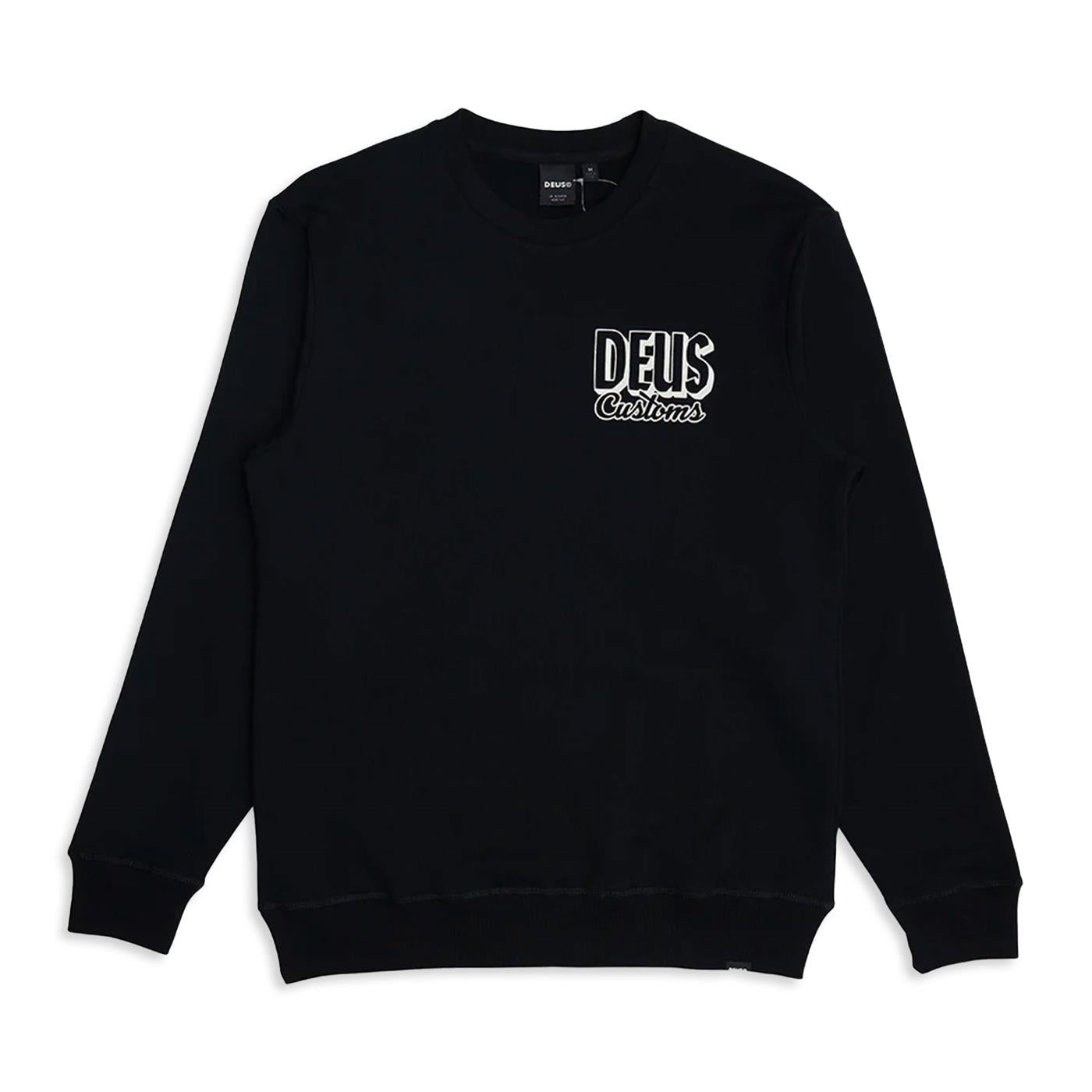 Deus Ex Machina Ever Seen Crew Sweat Black - DMF248626-BLK