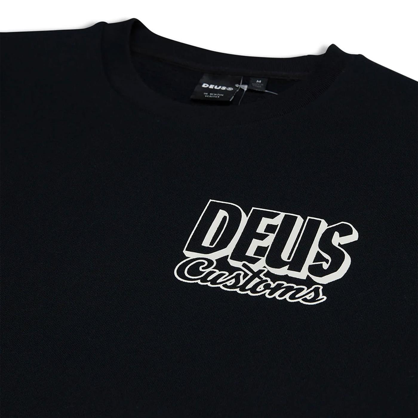 Deus Ex Machina Ever Seen Crew Sweat Black - DMF248626-BLK
