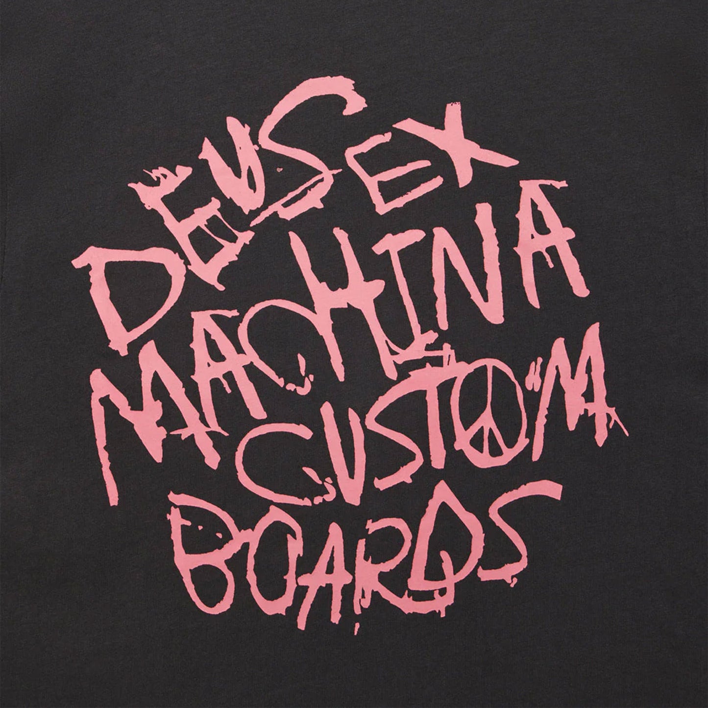 Deus Ex Machina Scrambler Tee Anthracite - DMF251238A-ATH