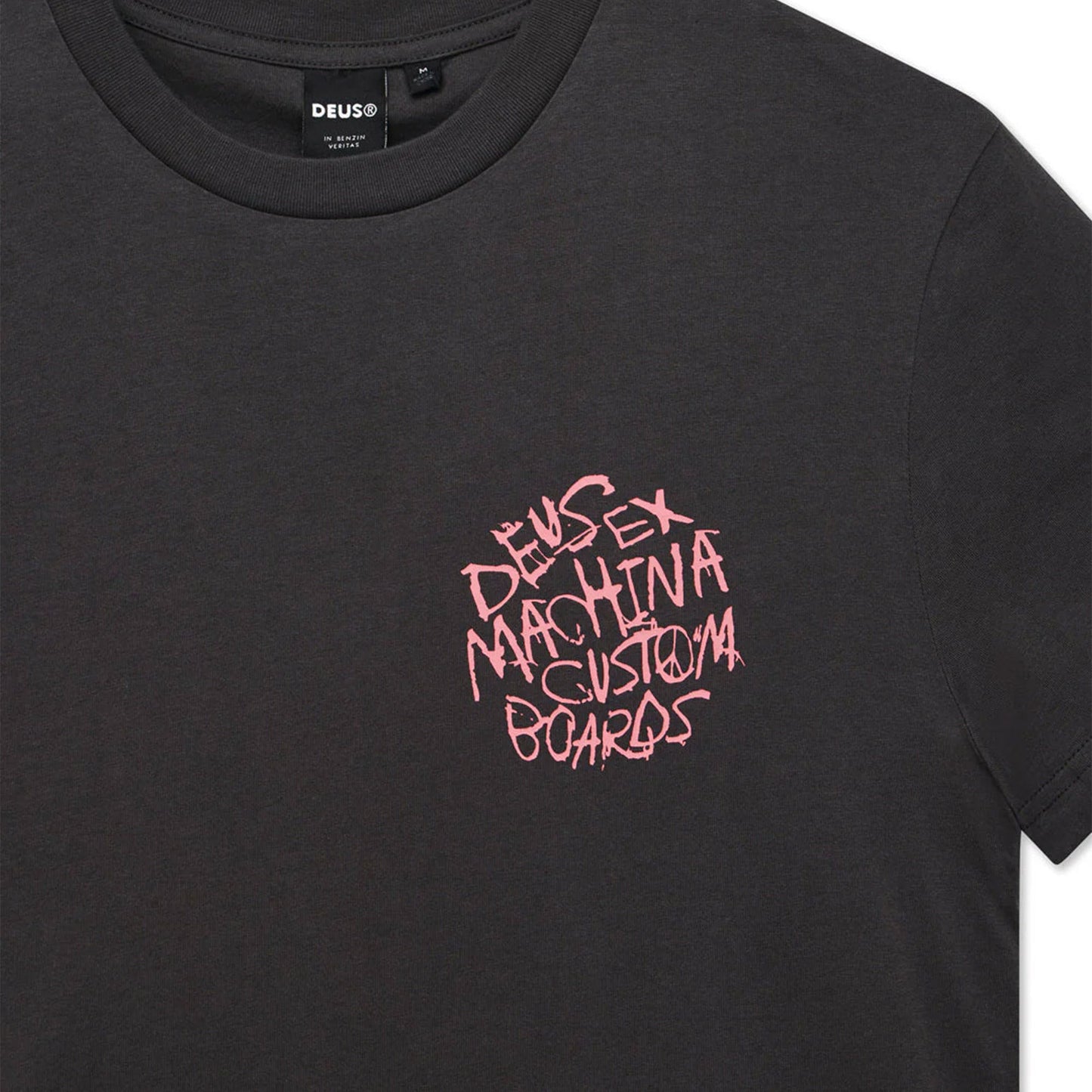 Deus Ex Machina Scrambler Tee Anthracite - DMF251238A-ATH