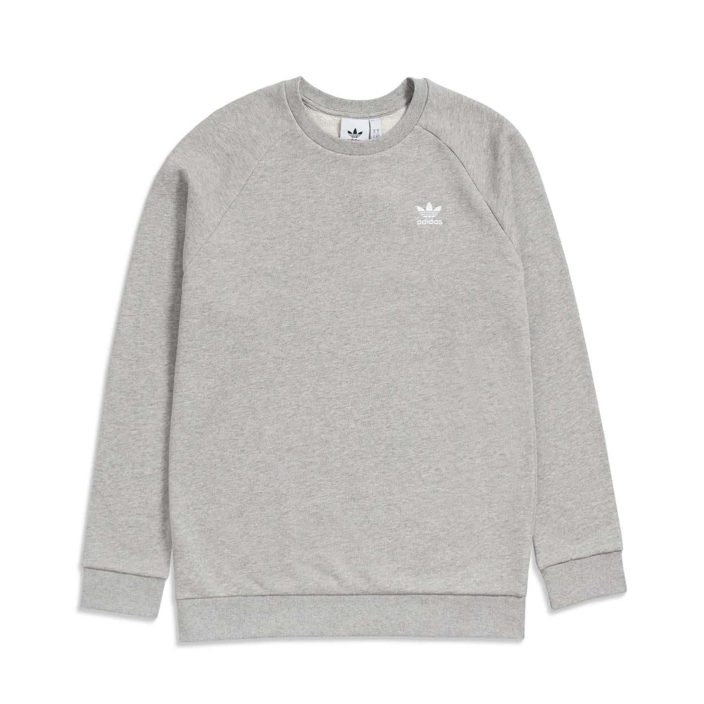 Adidas Essential Crewneck Sweatshirt Medium Grey Heather - DV1642