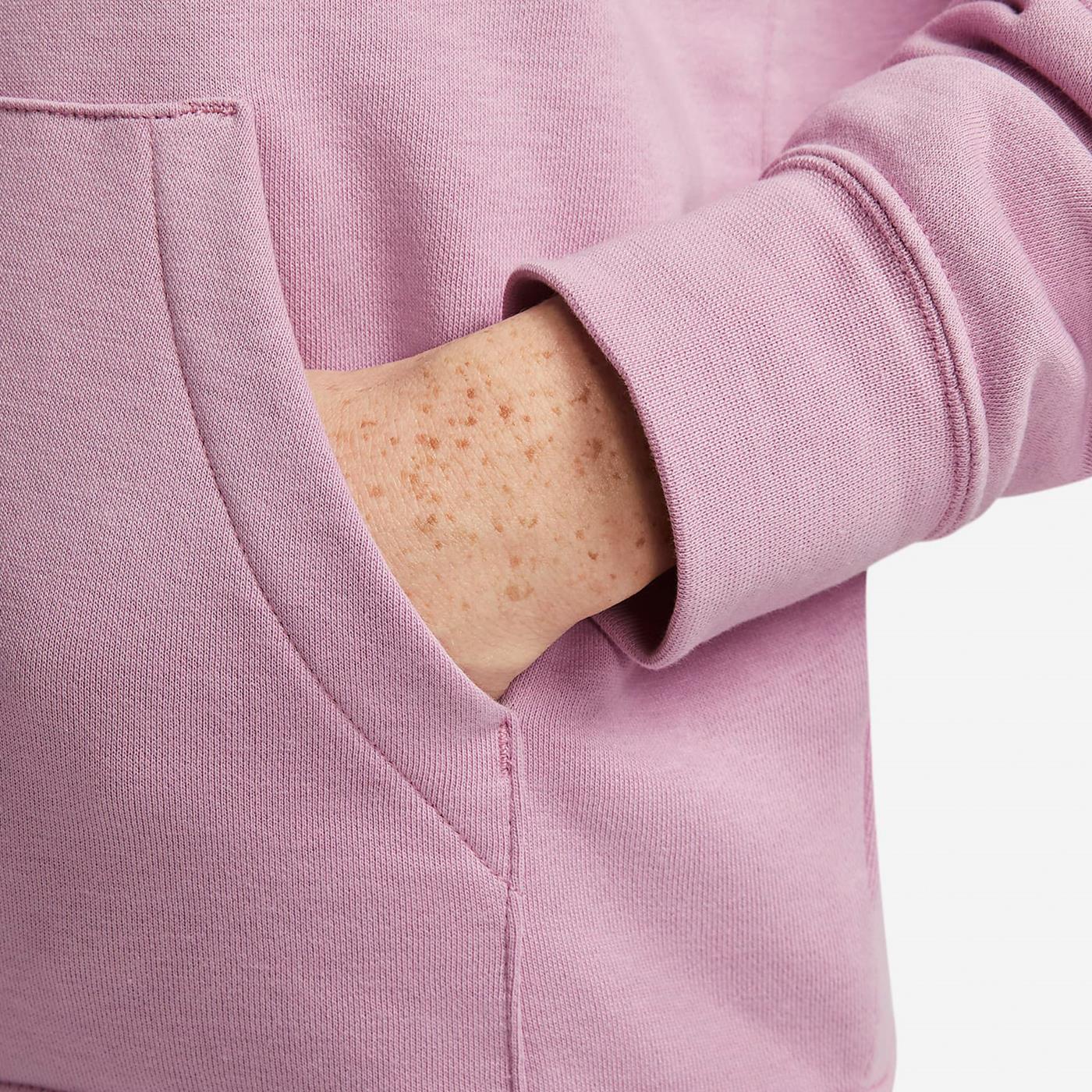 Nike W Essentials Fleece PO Hoodie Orchid/Black - DX2316-522