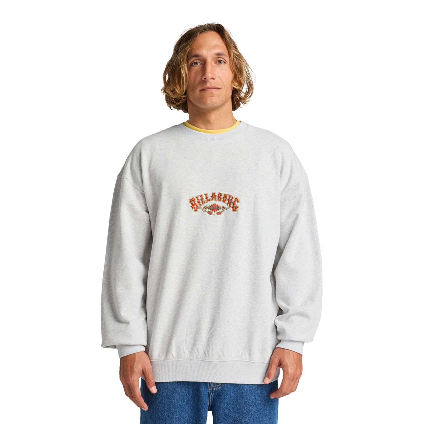 Billabong Core Lord Crew Light Grey Heather - EBYFT00153-LGH