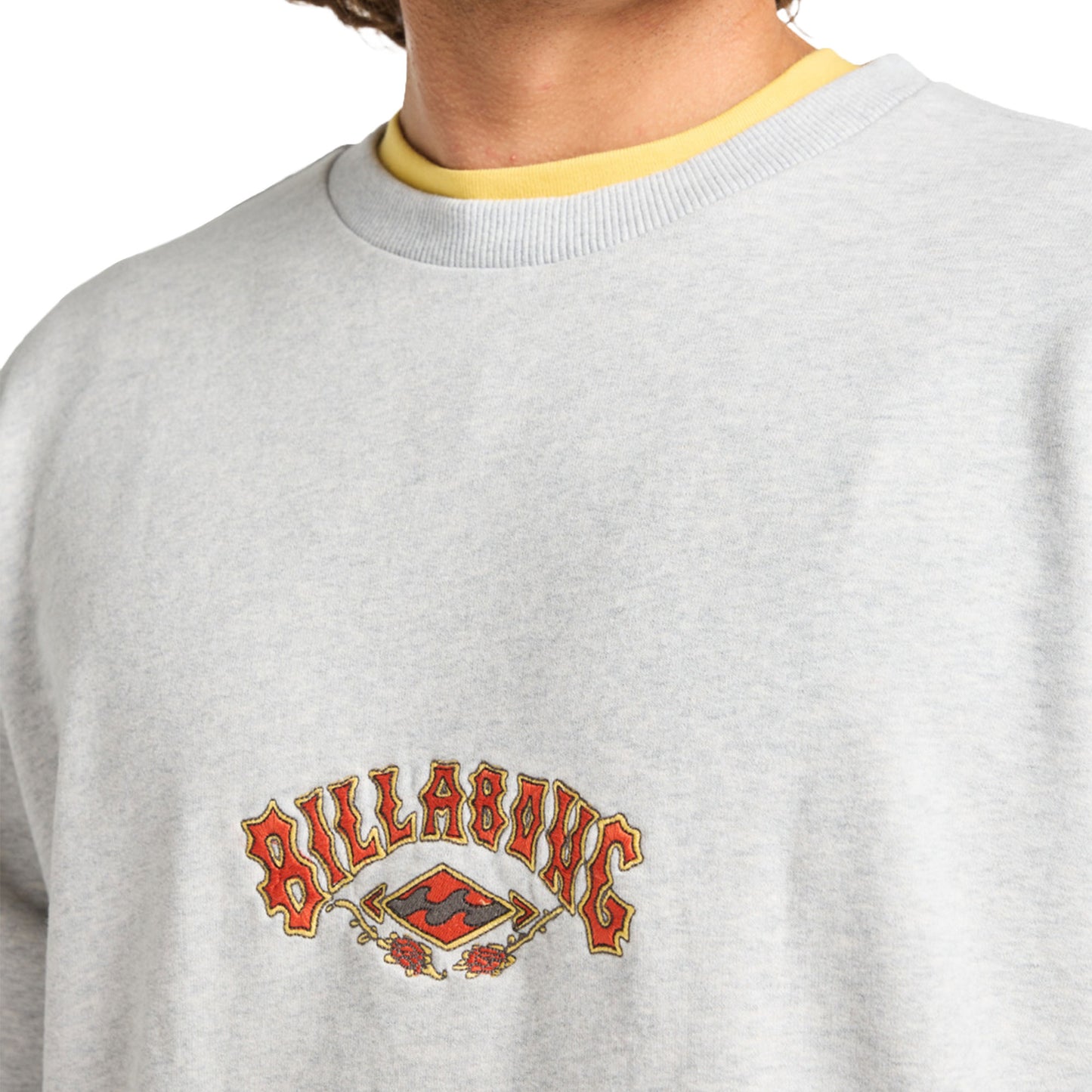 Billabong Core Lord Crew Light Grey Heather - EBYFT00153-LGH
