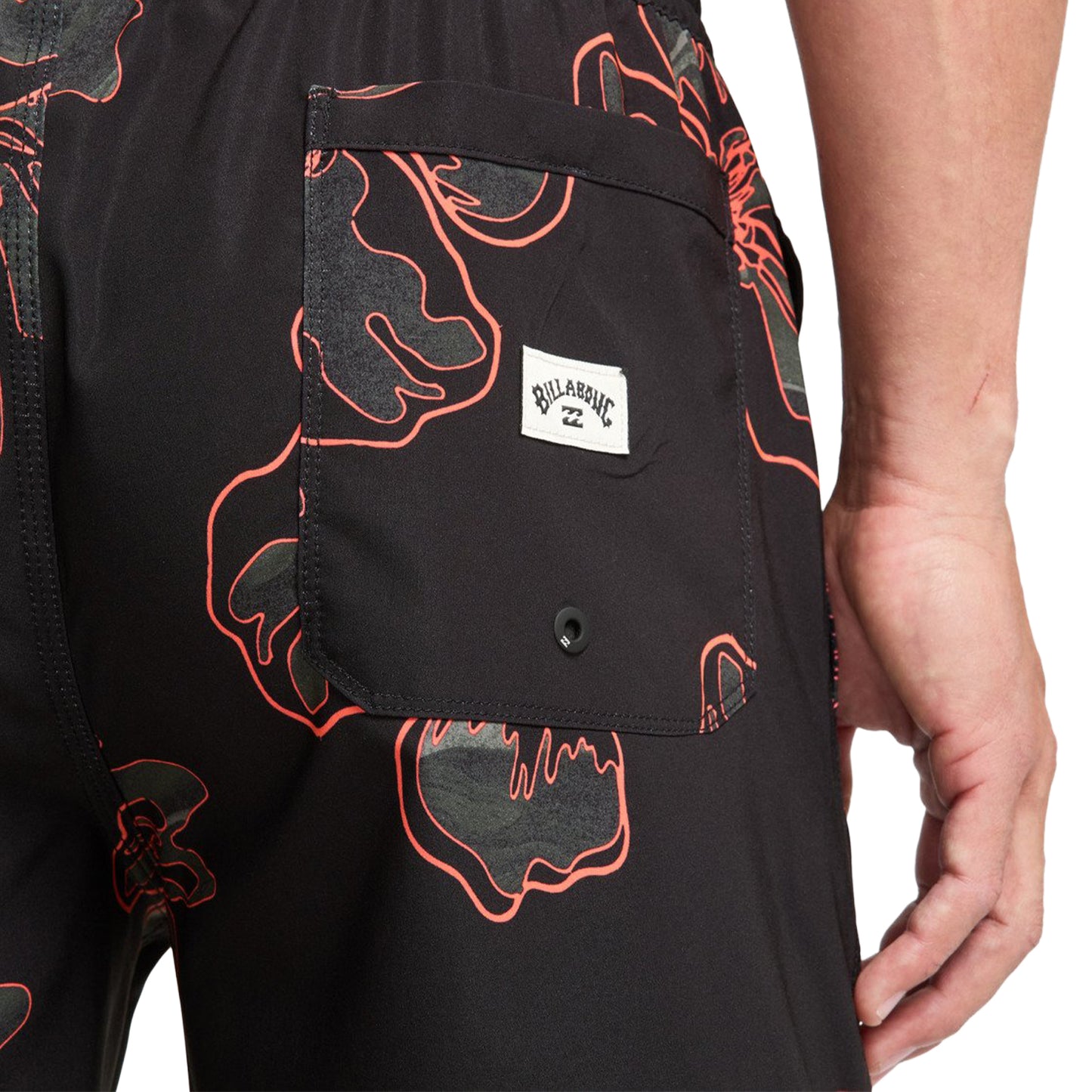 Billabong Sundays Layback 17" Short Black Print