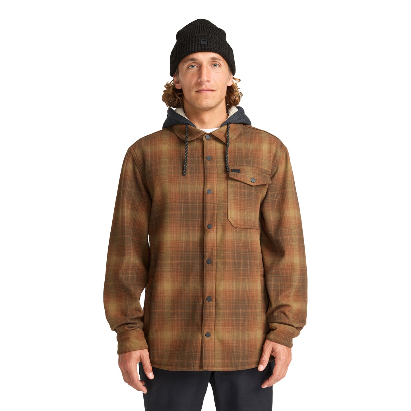 Billabong Furnace Bonded Flannel Overshirt Dark Cedar - EBYWT03005-CSR01