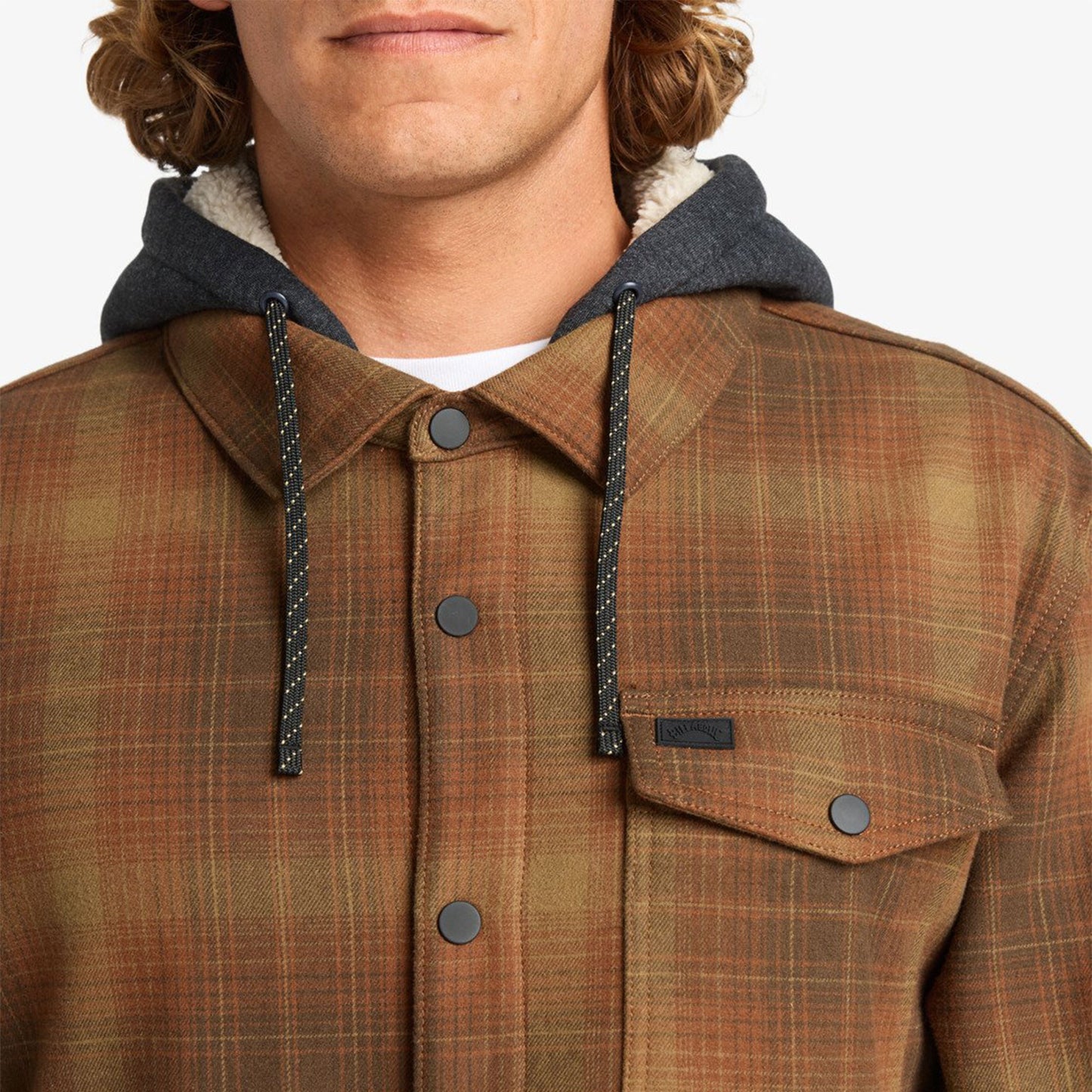 Billabong Furnace Bonded Flannel Overshirt Dark Cedar - EBYWT03005-CSR01