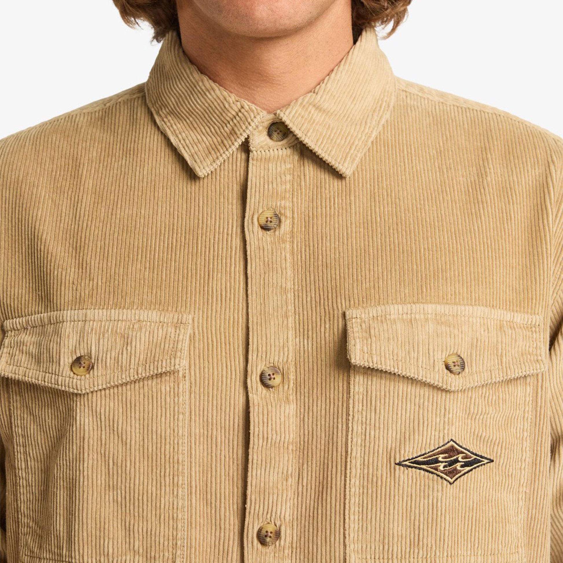 Billabong Bond Days LS Shirt Khaki  - EBYWT03015-KHA