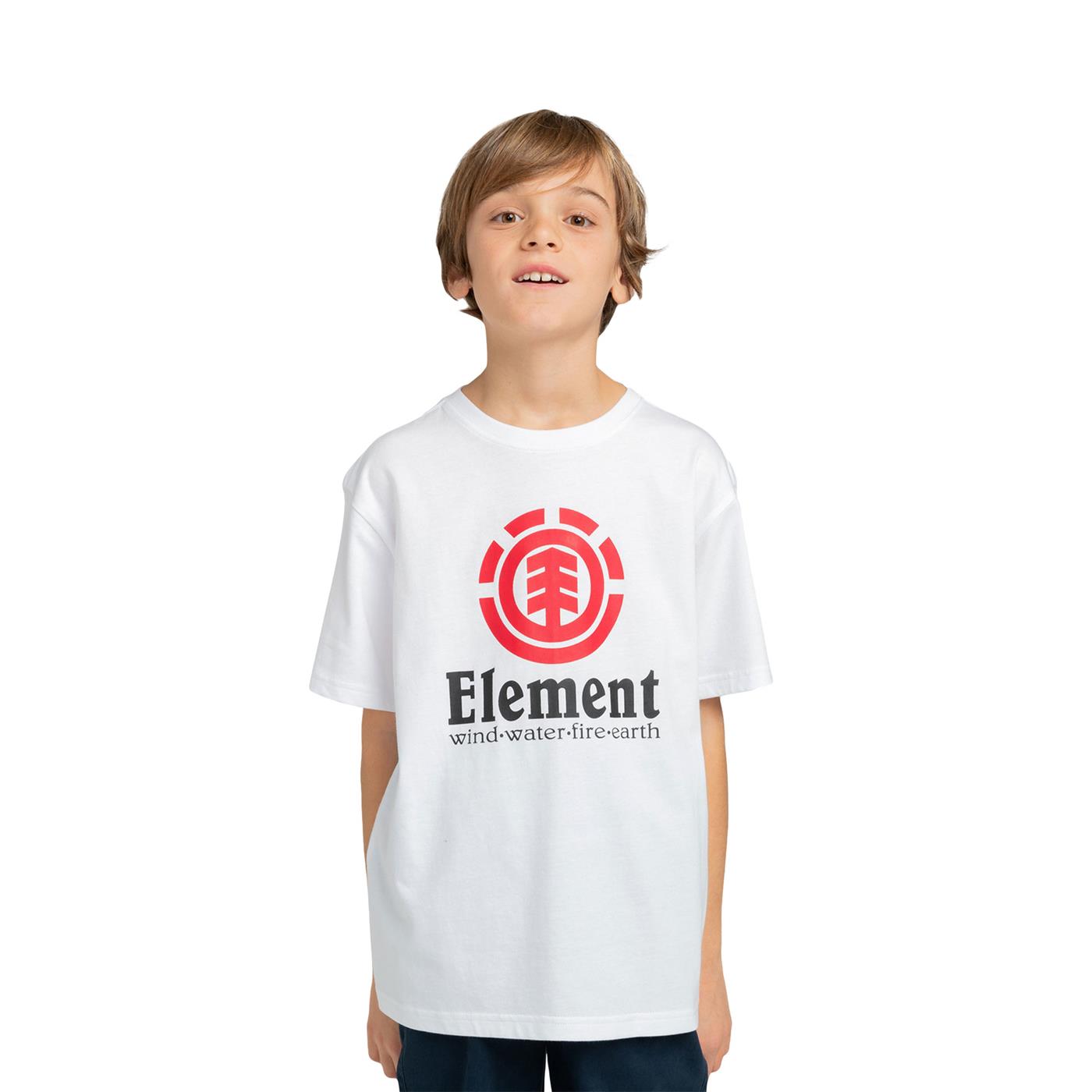 Element Boy Vertical T-Shirt Optic White - ELBZT00107WBB0