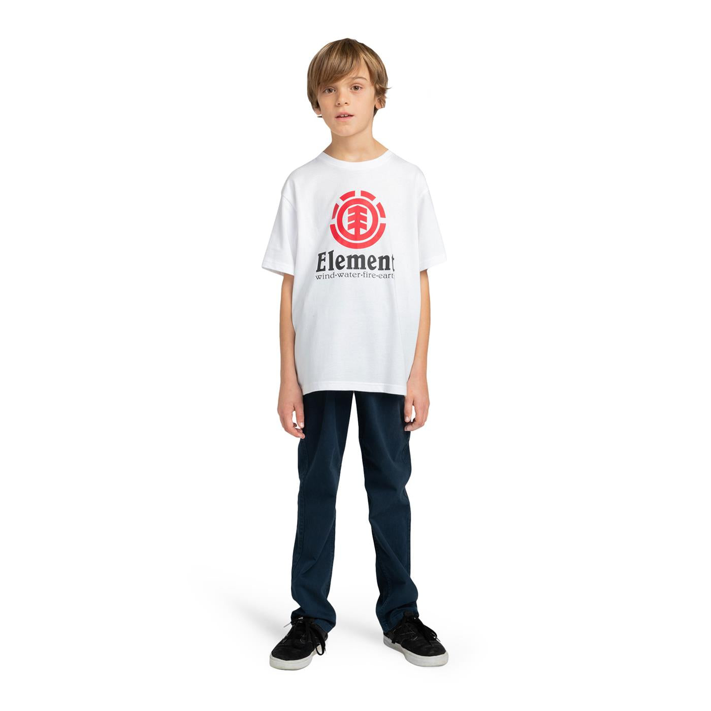Element Boy Vertical T-Shirt Optic White - ELBZT00107WBB0