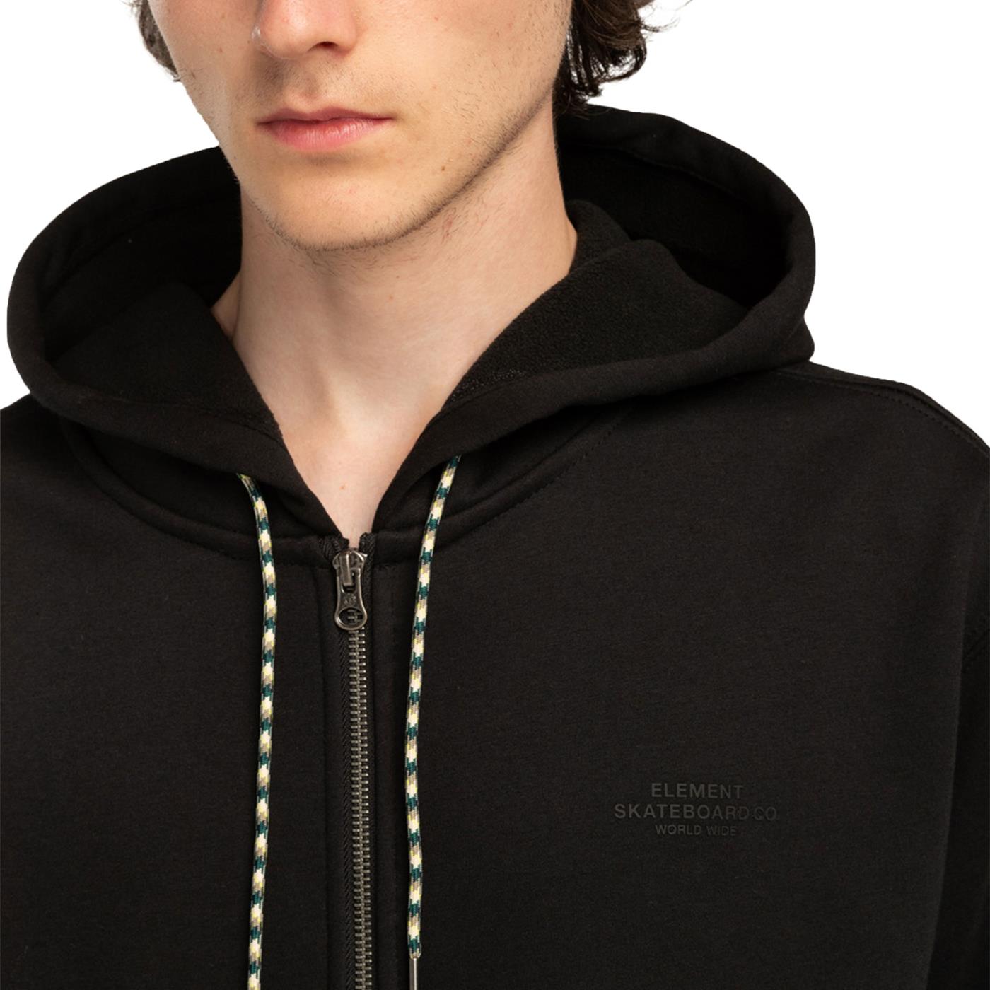 Element Rain Cornell Full-Zip Hoodie Flint Black - ELYFT00182-FBK