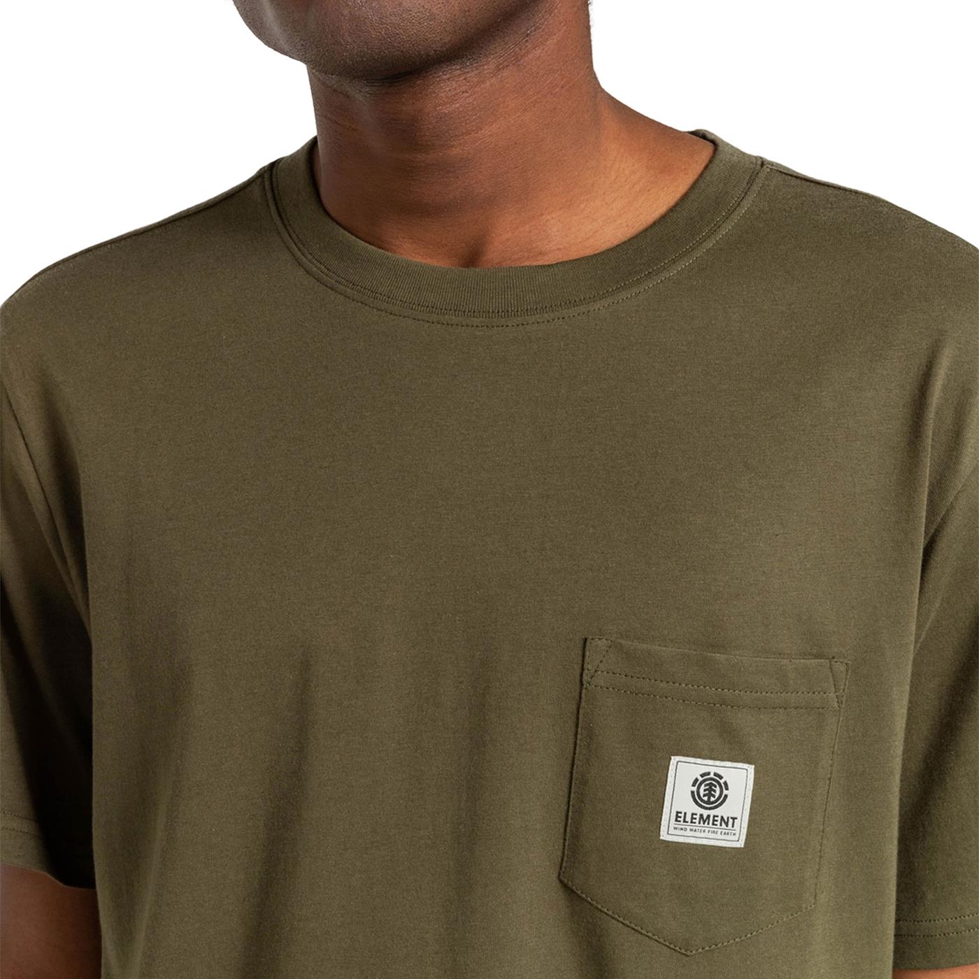 Element Basic Pocket Label T-Shirt Army - ELYKT00116ARM